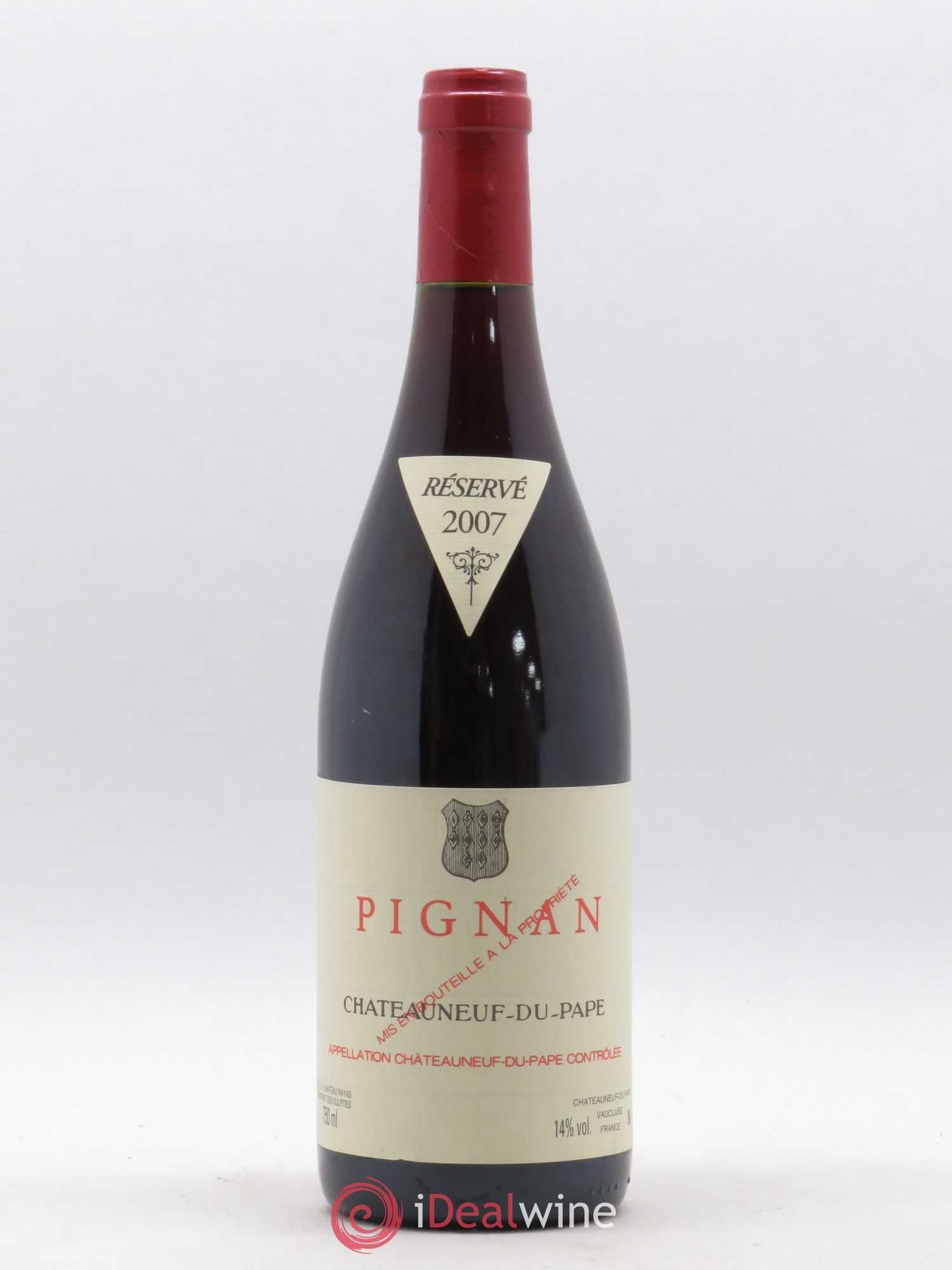 Châteauneuf-du-Pape Pignan Emmanuel Reynaud 2007 - Lot de 1 bouteille - 0