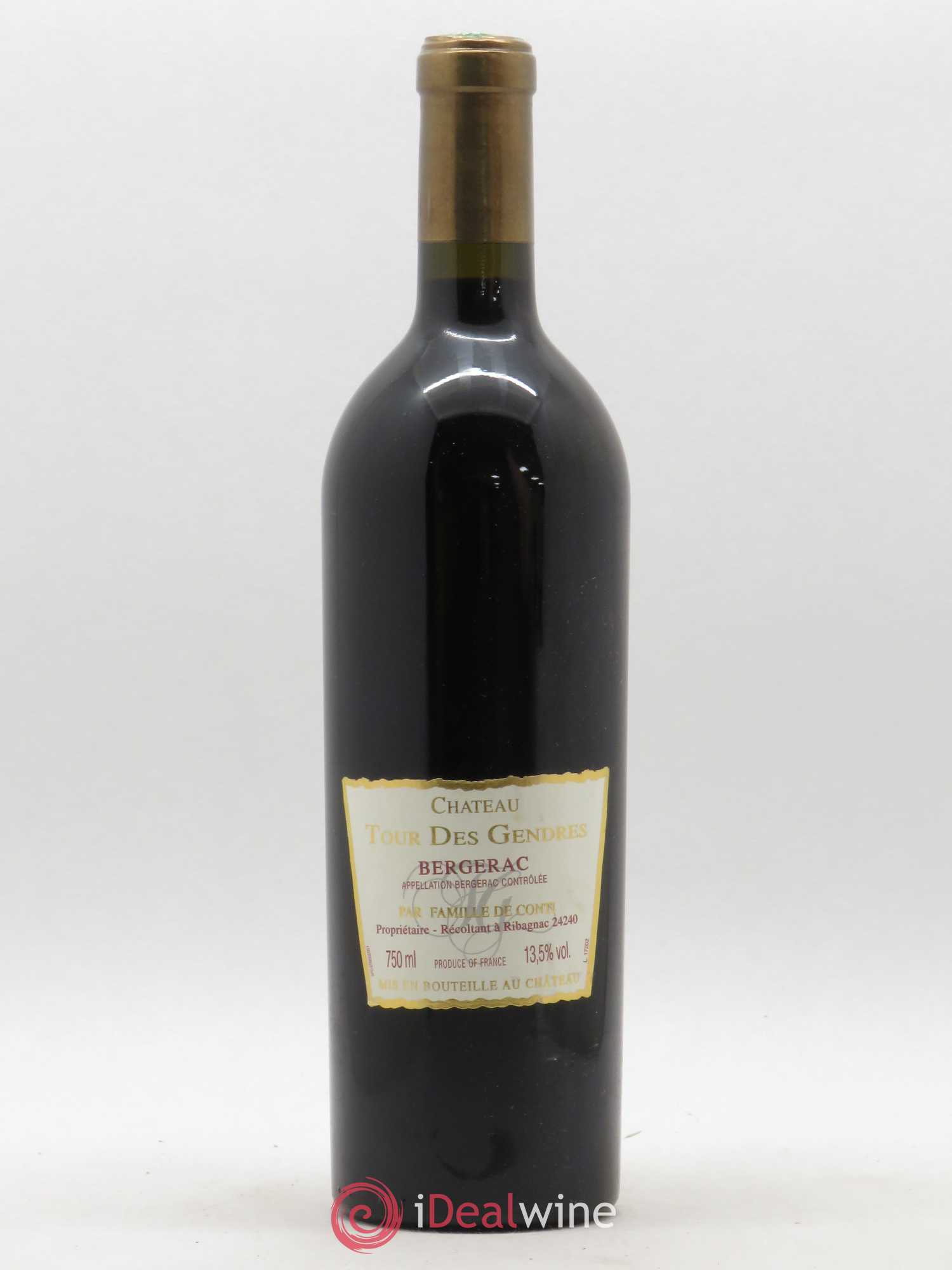 Bergerac Château Tour des Gendres Anthologia Famille de Conti 2000 - Lot de 1 bouteille - 1