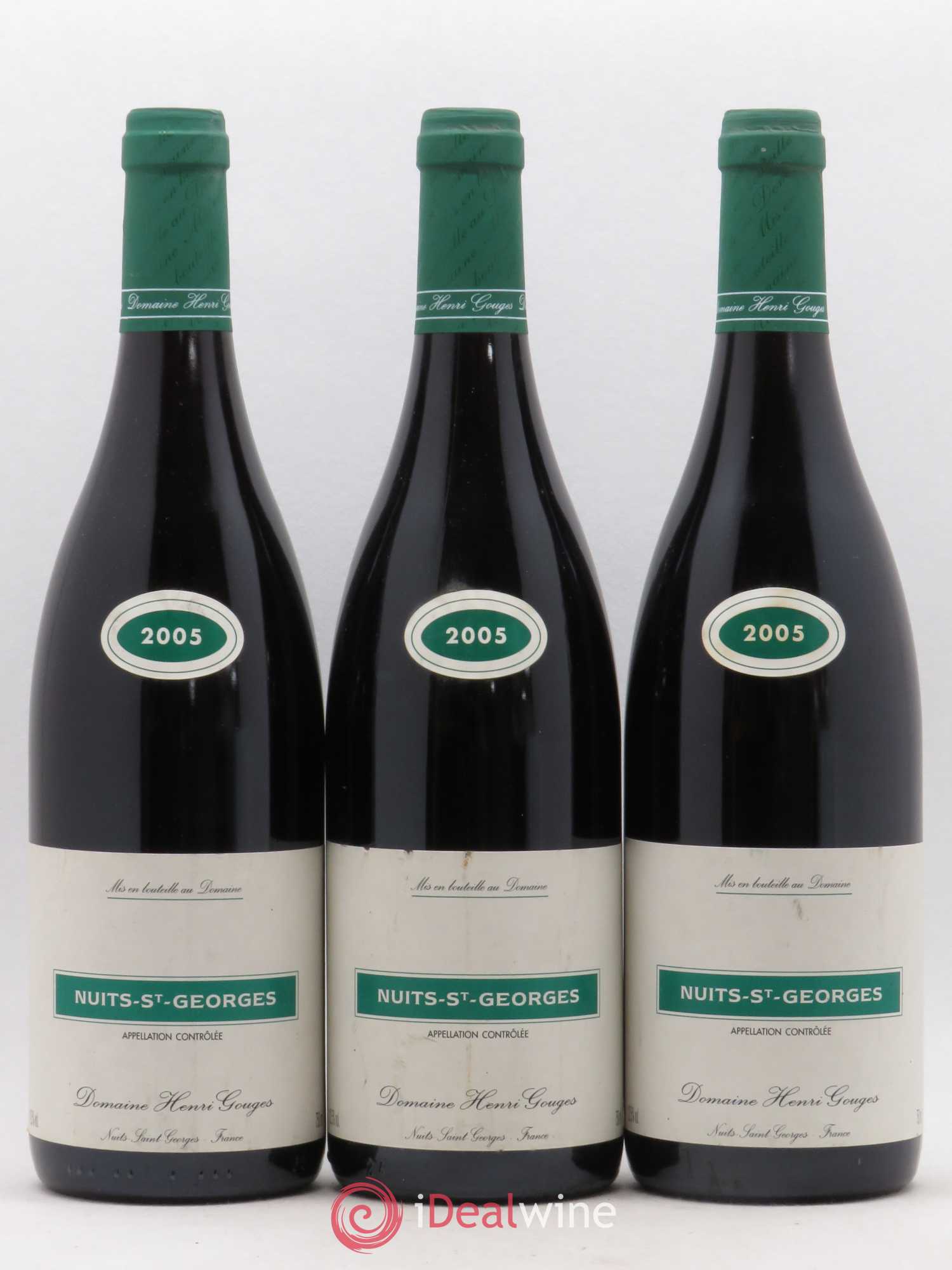 Nuits-Saint-Georges Henri Gouges 2005 - Lot of 3 bottles - 0