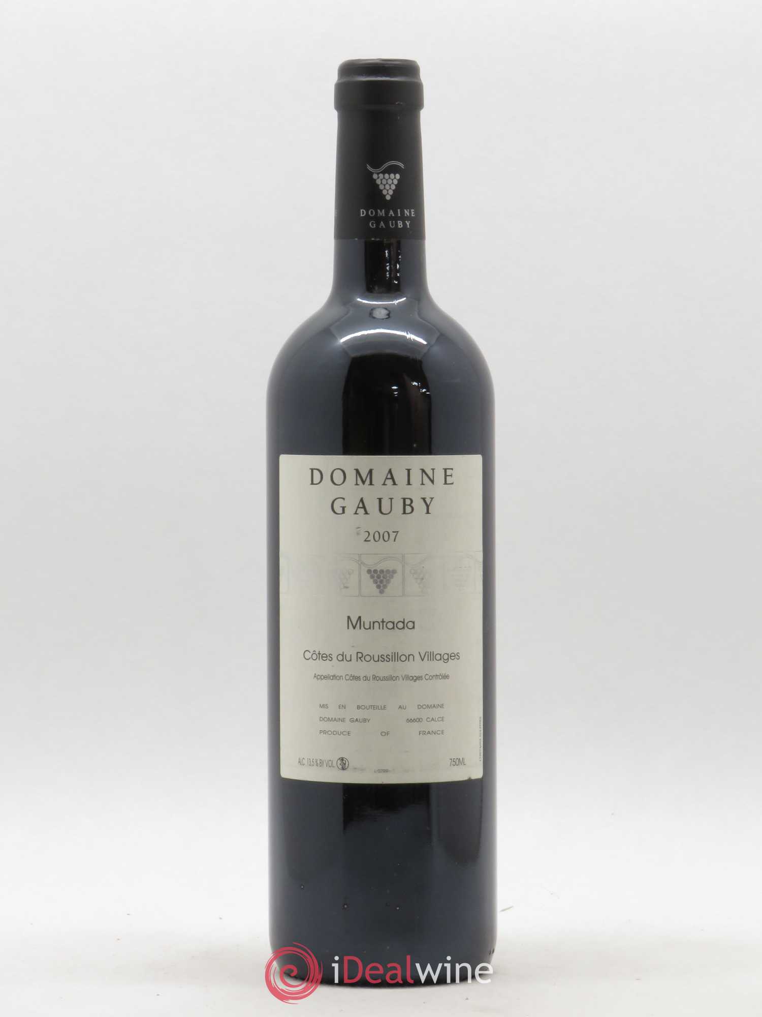 Côtes Catalanes (anciennement Côtes du Roussillon Villages) La Muntada Gauby (Domaine) 2007 - Lot de 1 bouteille - 0