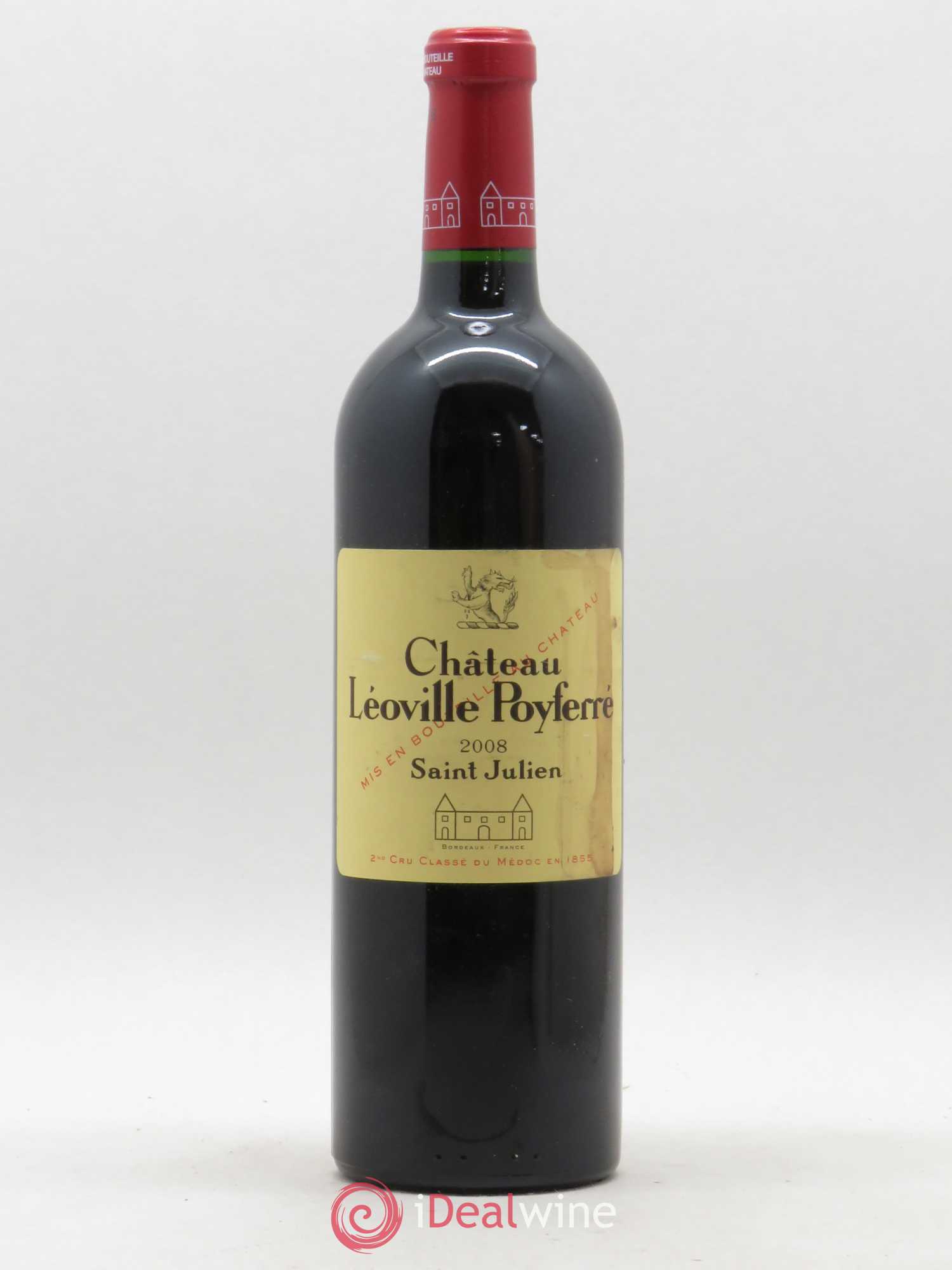 Château Léoville Poyferré 2ème Grand Cru Classé 2008 - Lot de 1 bouteille - 0