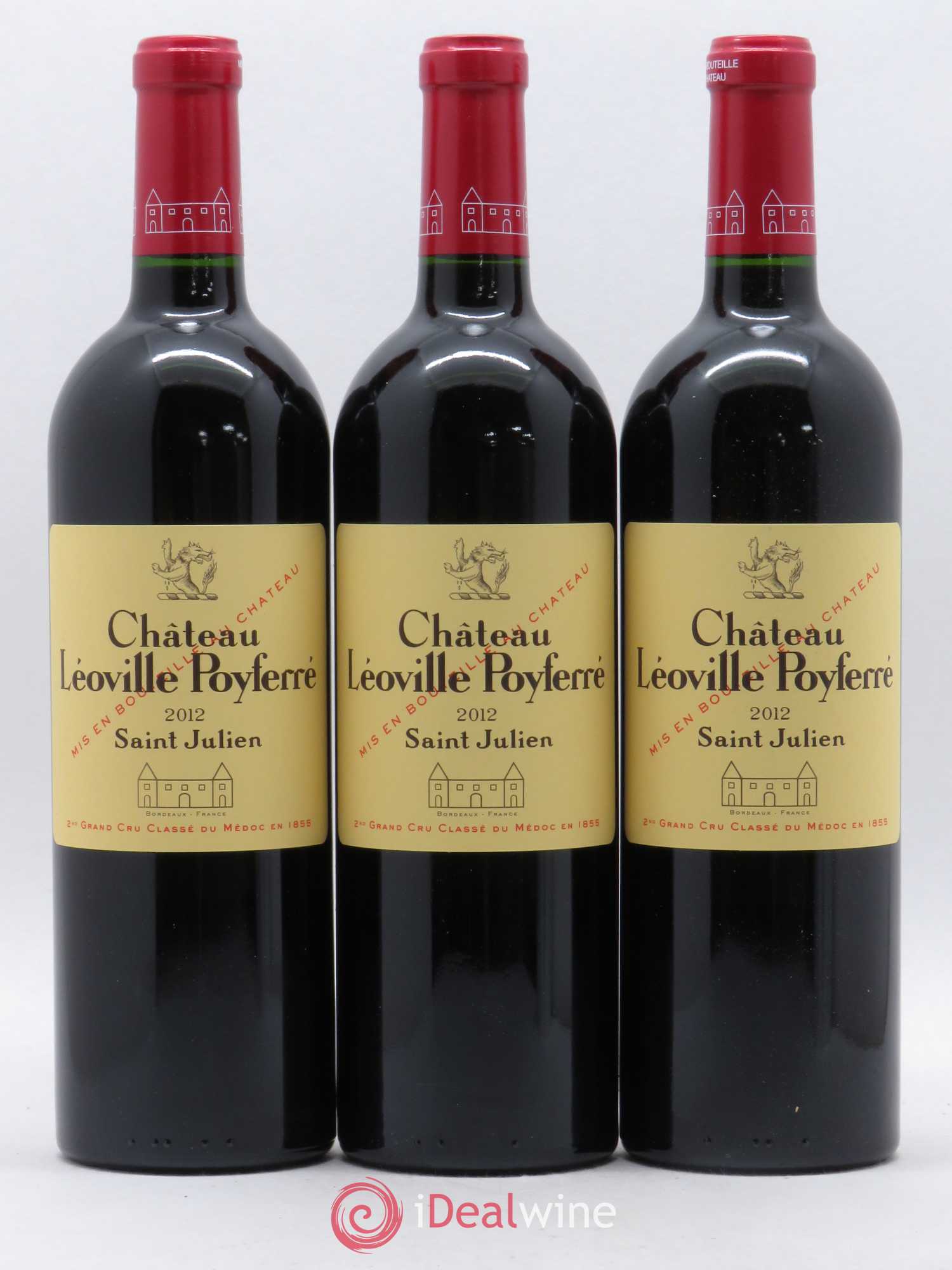 Château Léoville Poyferré 2ème Grand Cru Classé 2012 - Lot de 3 bouteilles - 0