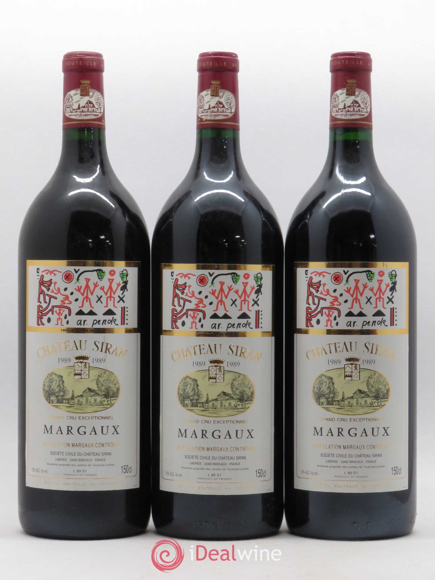 Château Siran 1989 - Lot de 3 magnums - 0