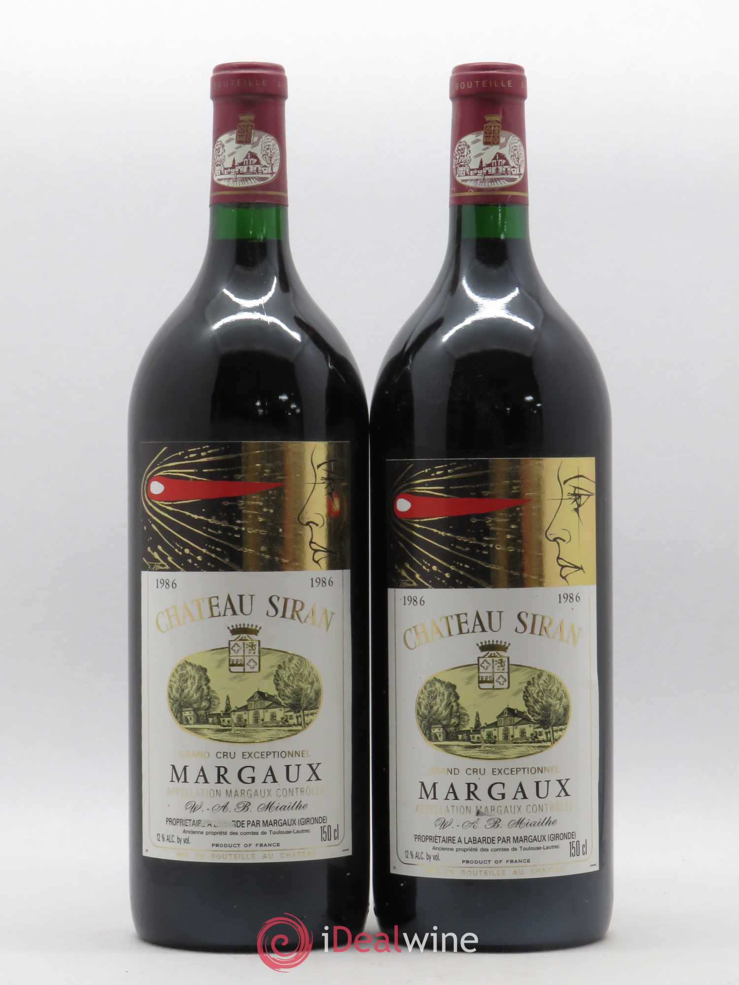 Château Siran 1986 - Lot de 2 magnums - 0