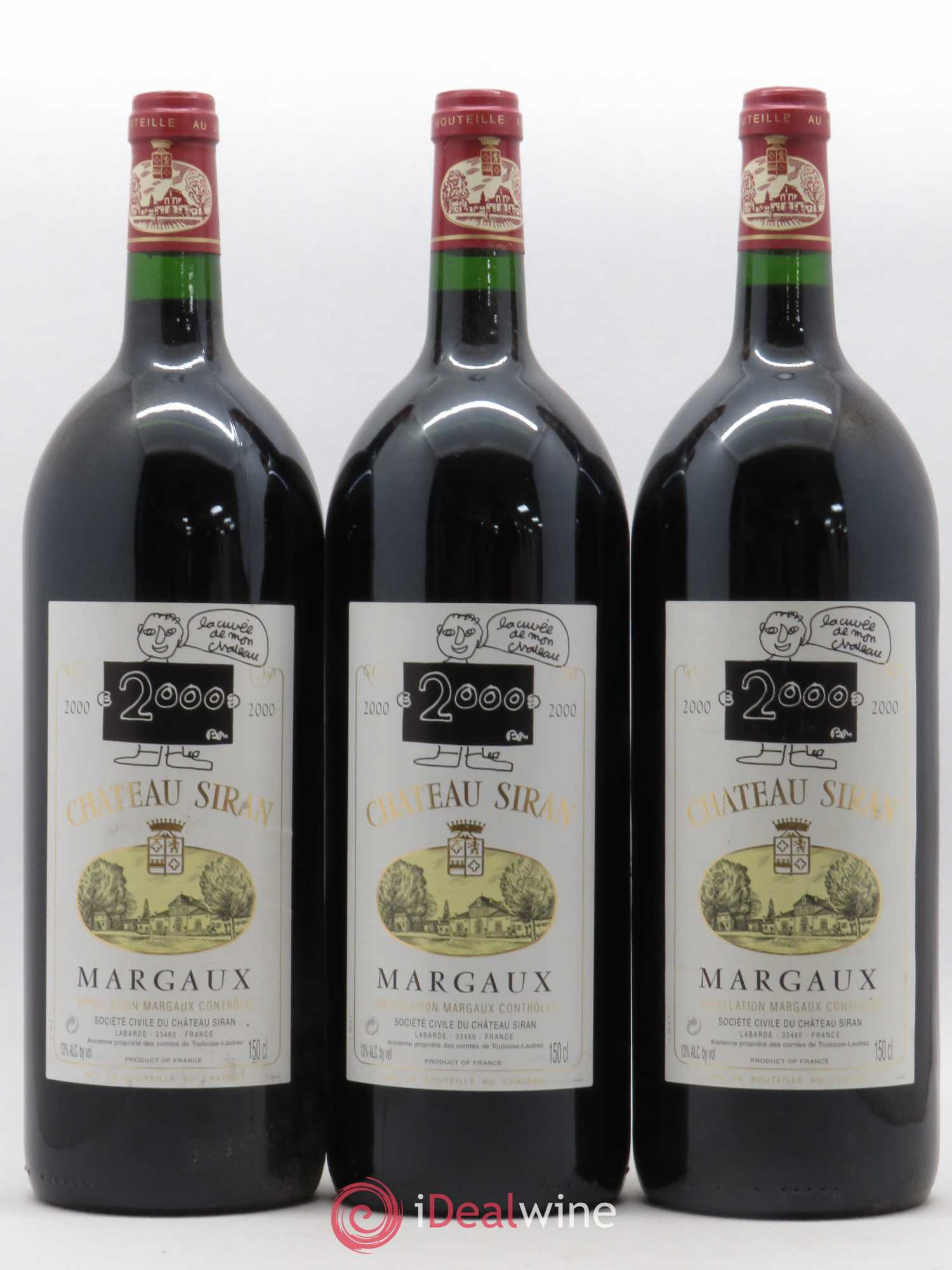 Château Siran 2000 - Lot de 3 magnums - 0