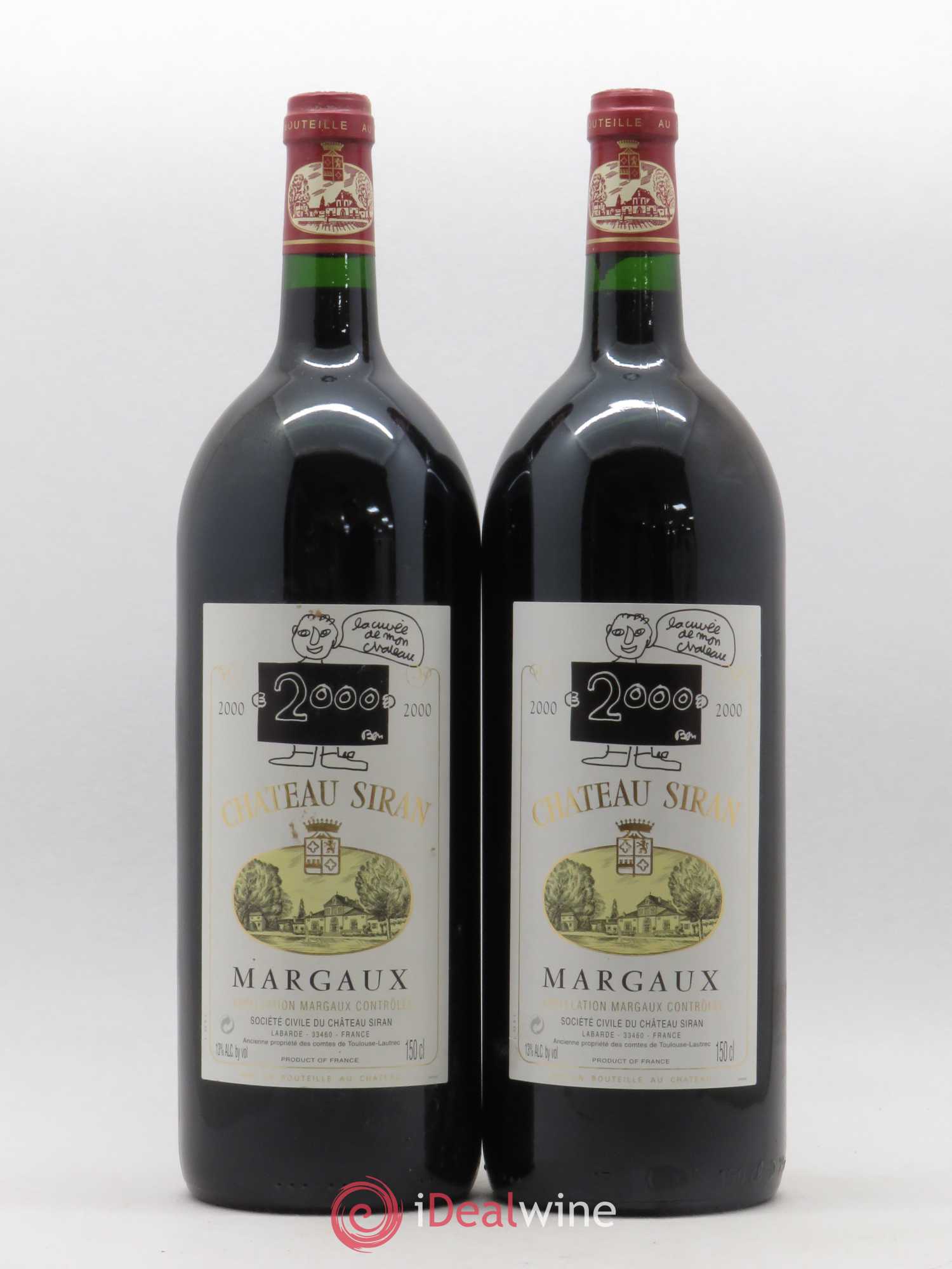 Château Siran 2000 - Lot de 2 magnums - 0