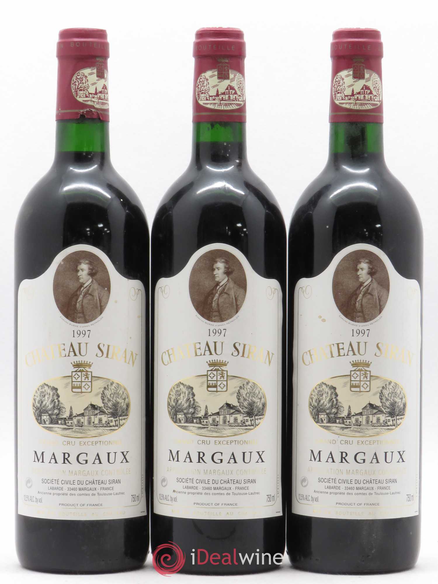 Château Siran 1997 - Lot de 3 bouteilles - 0