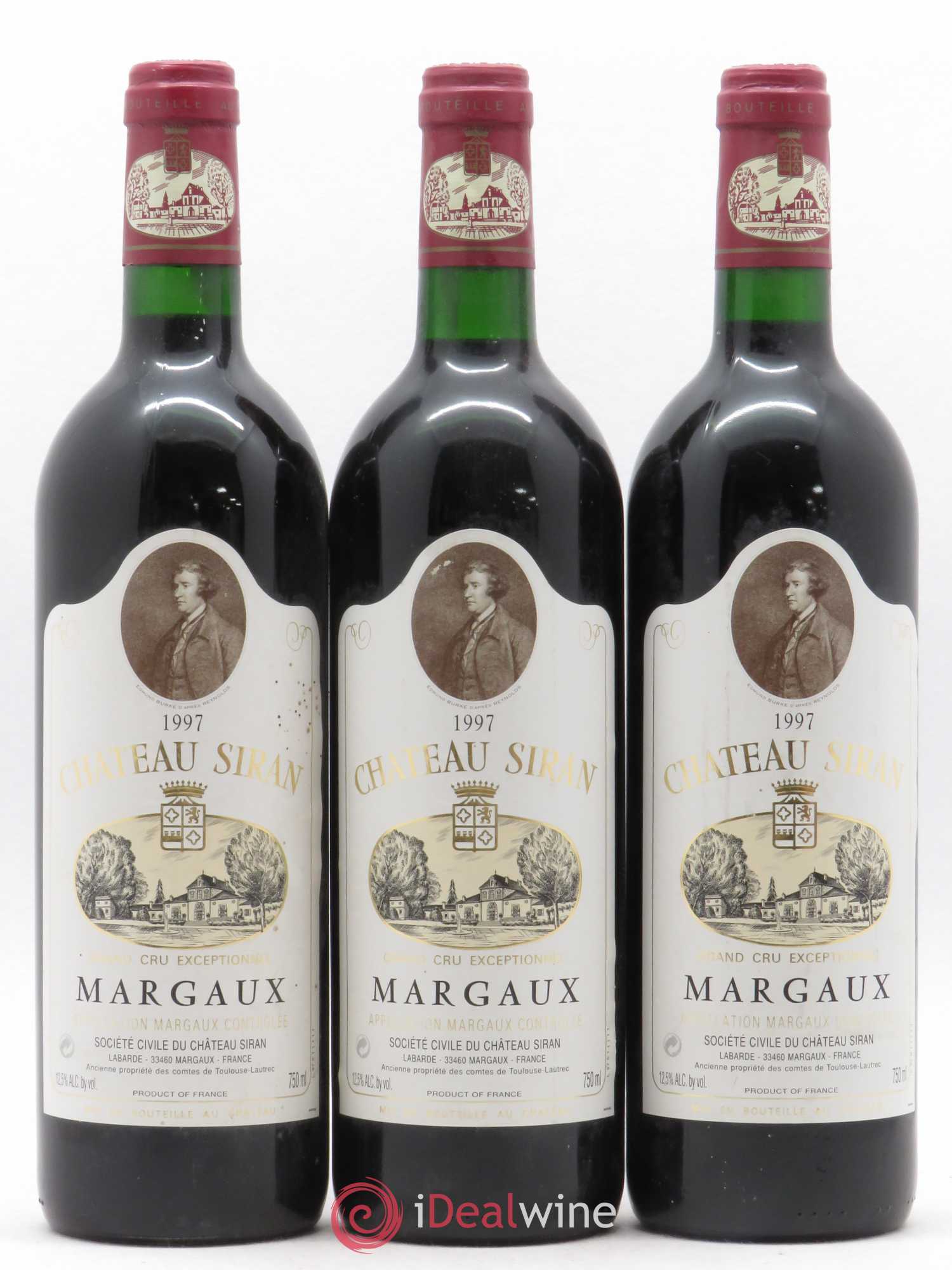 Château Siran 1997 - Lot de 3 bouteilles - 0