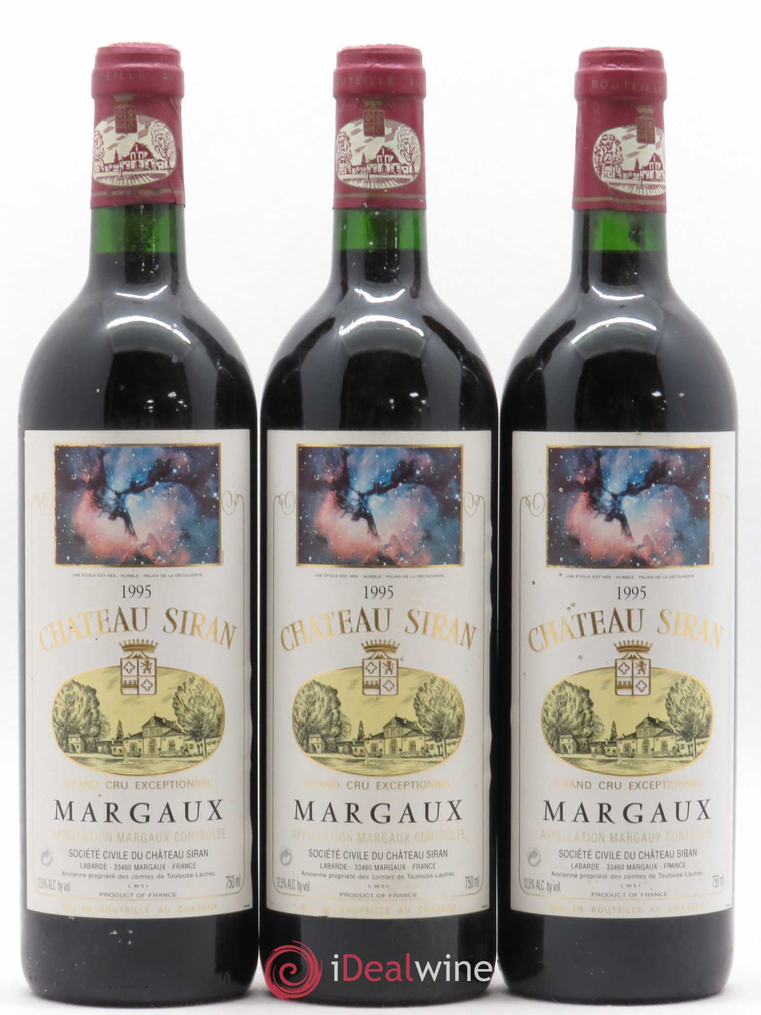 Château Siran 1995 - Lot de 3 bouteilles - 0
