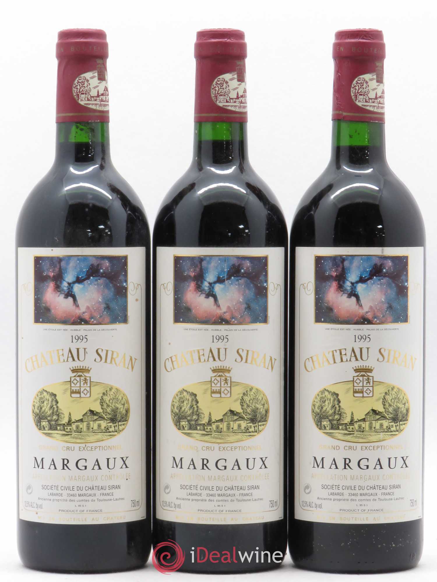 Château Siran 1995 - Lot de 3 bouteilles - 0