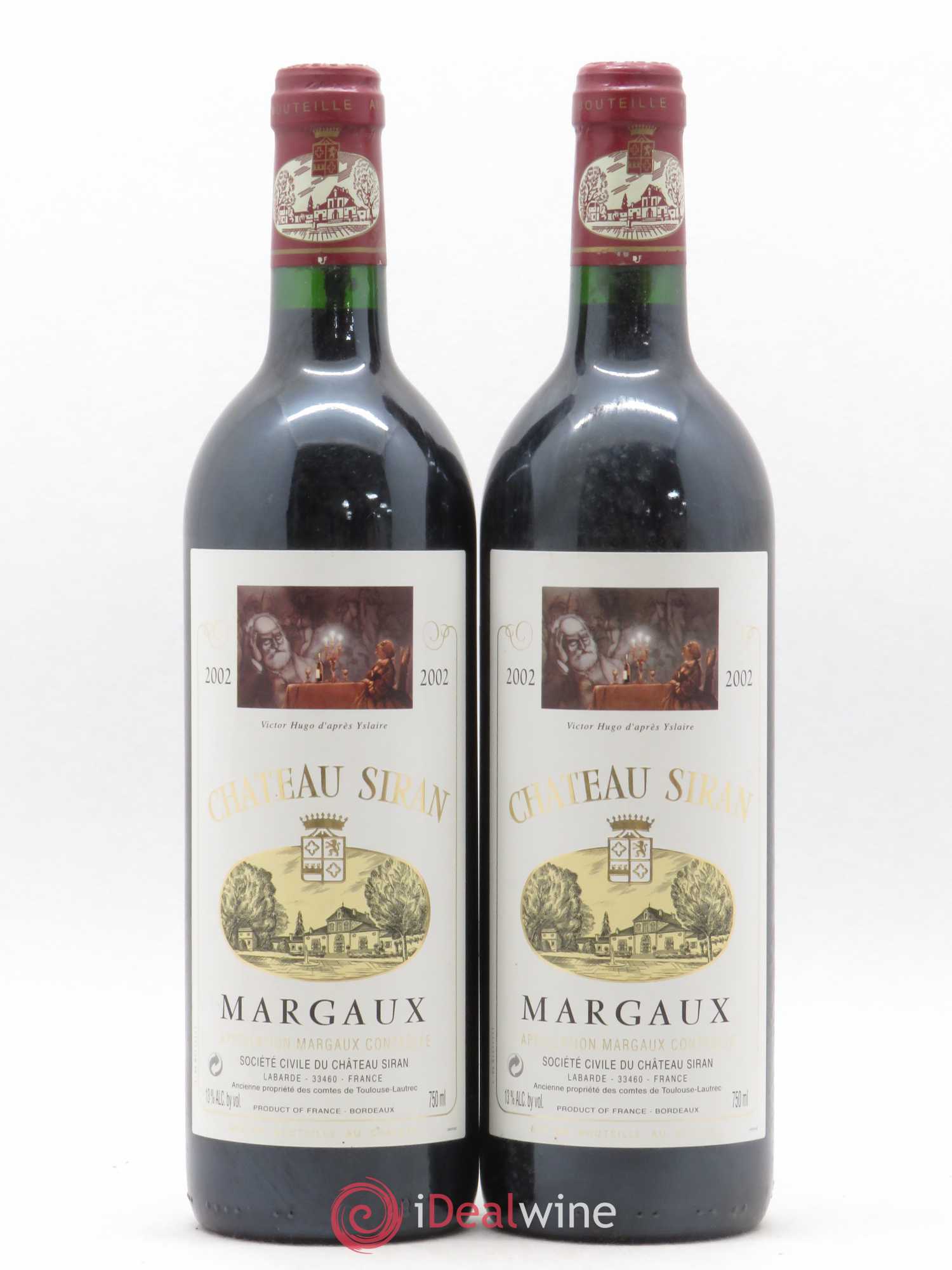 Château Siran 2002 - Lot de 2 bouteilles - 0