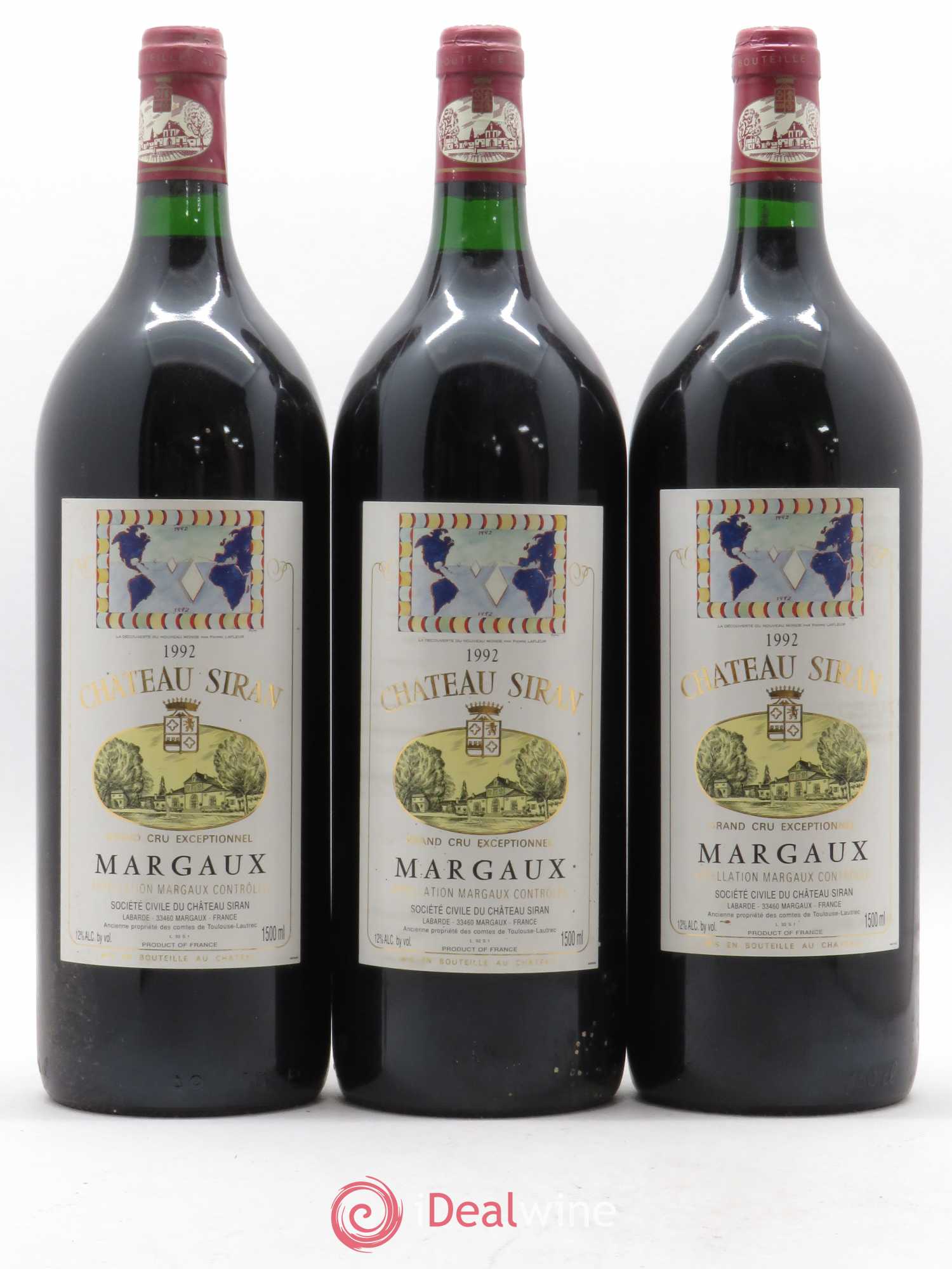 Château Siran 1992 - Lot de 3 magnums - 0
