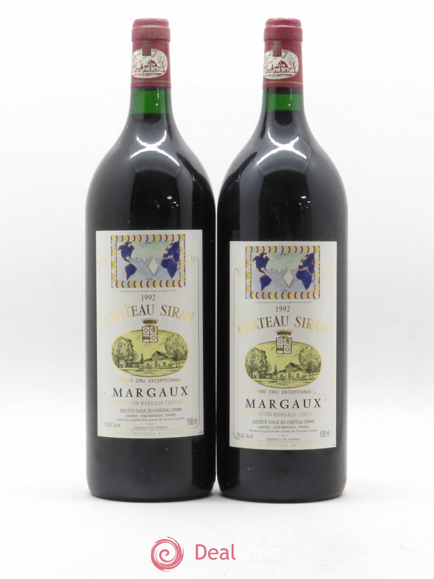 Château Siran 1992 - Lot de 2 magnums - 0