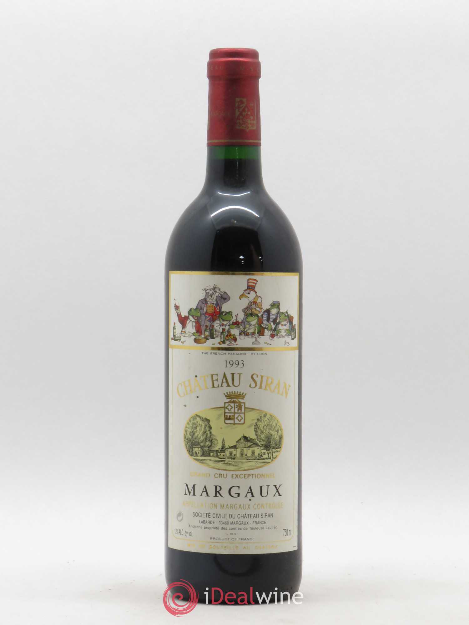 Château Siran 1993 - Lot de 1 bouteille - 0