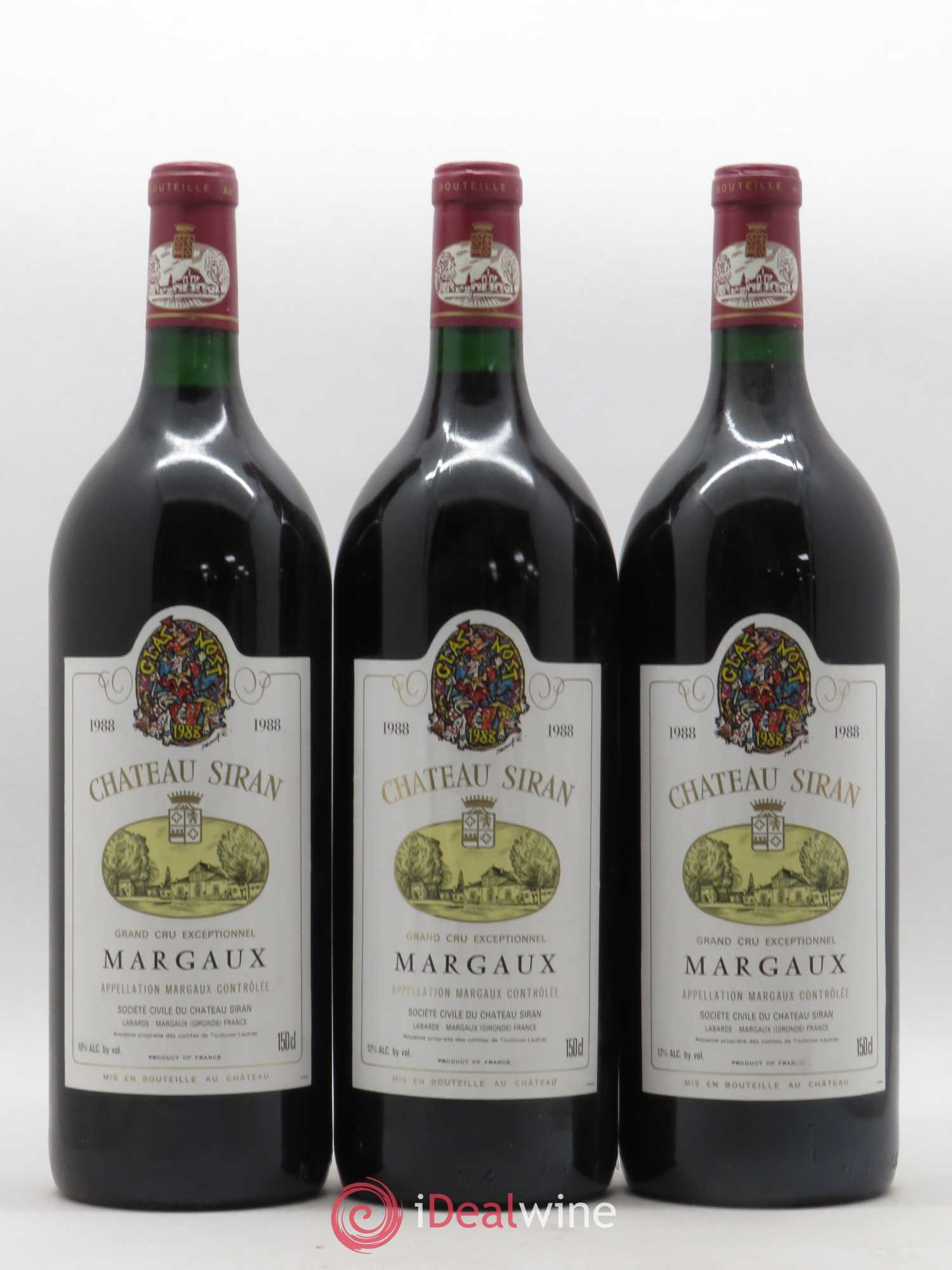 Château Siran 1988 - Lot de 3 magnums - 0