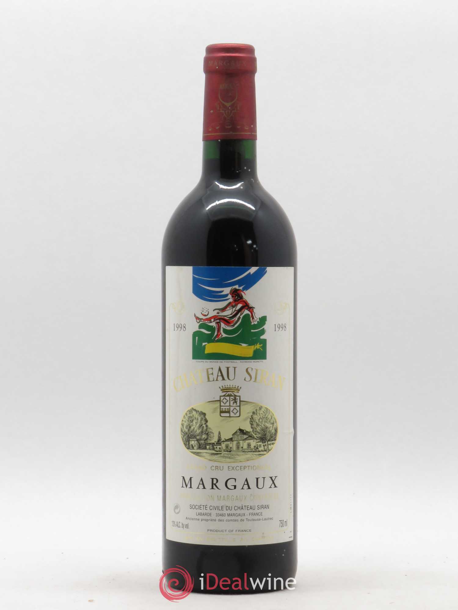 Château Siran 1998 - Lot de 1 bouteille - 0