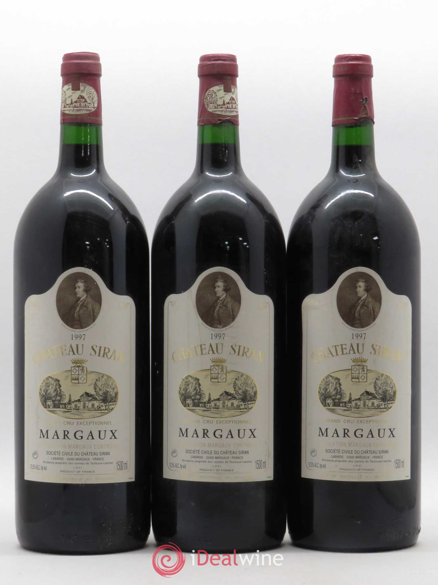 Château Siran 1997 - Lot de 3 magnums - 0