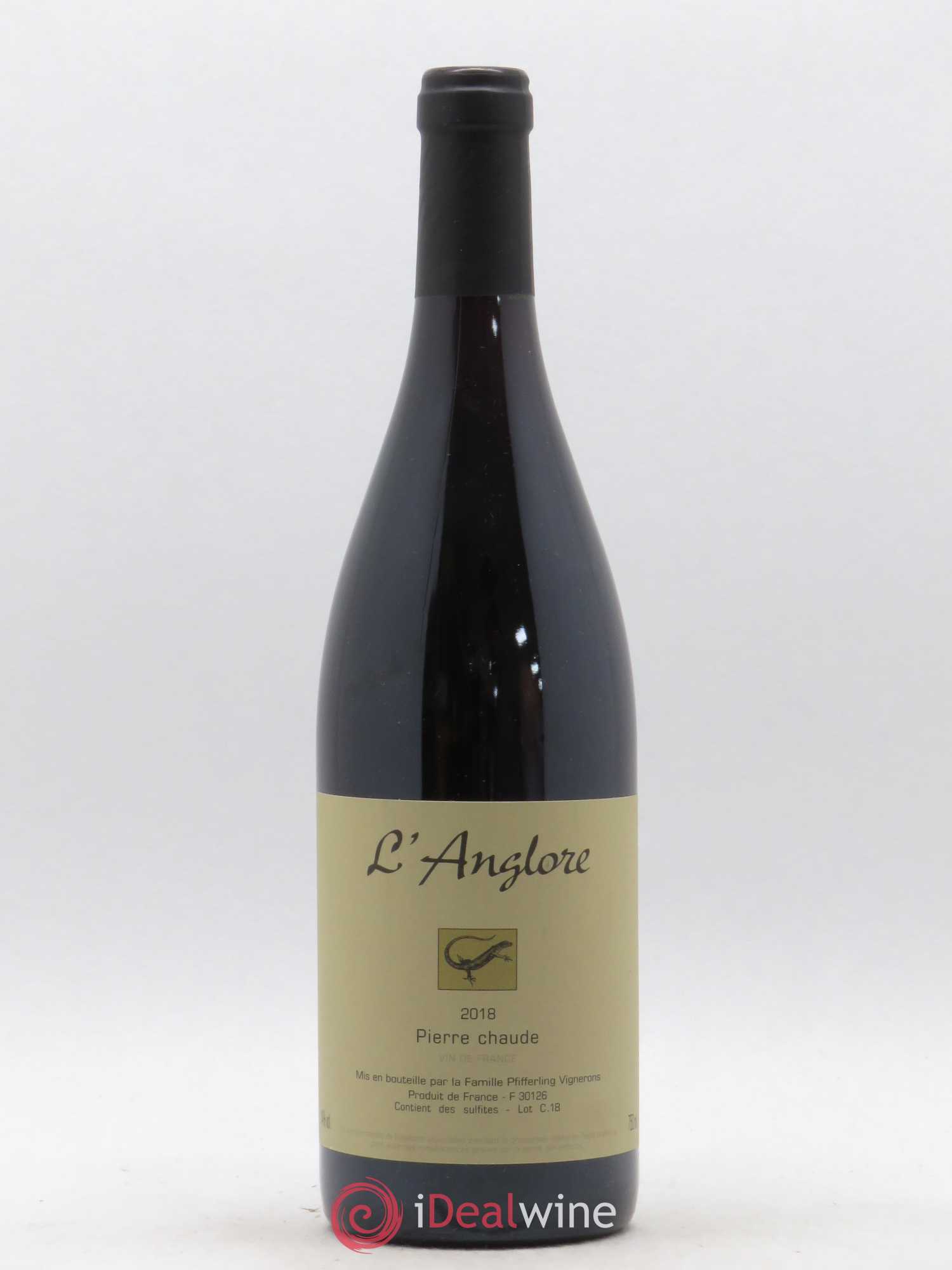 Vin de France Pierre chaude L'Anglore 2018 - Lot de 1 bouteille - 0