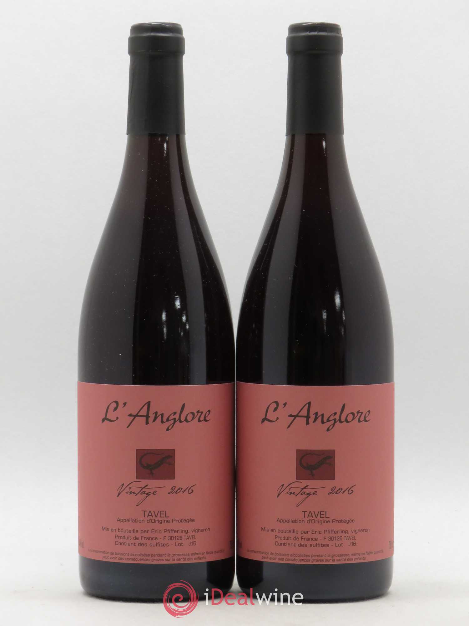 Tavel Vintage L'Anglore 2016 - Lot de 2 bouteilles - 0