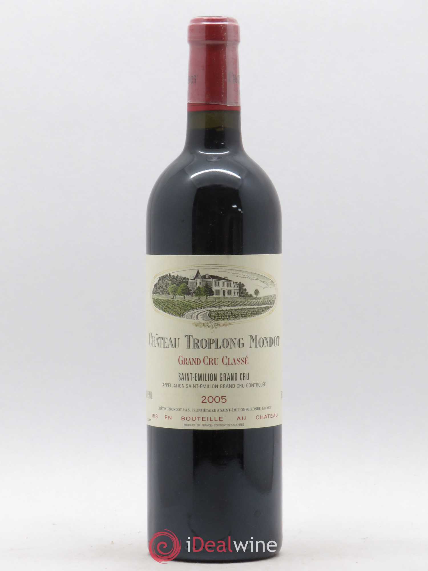 Château Troplong Mondot 1er Grand Cru Classé B 2005 - Lot de 1 bouteille - 0