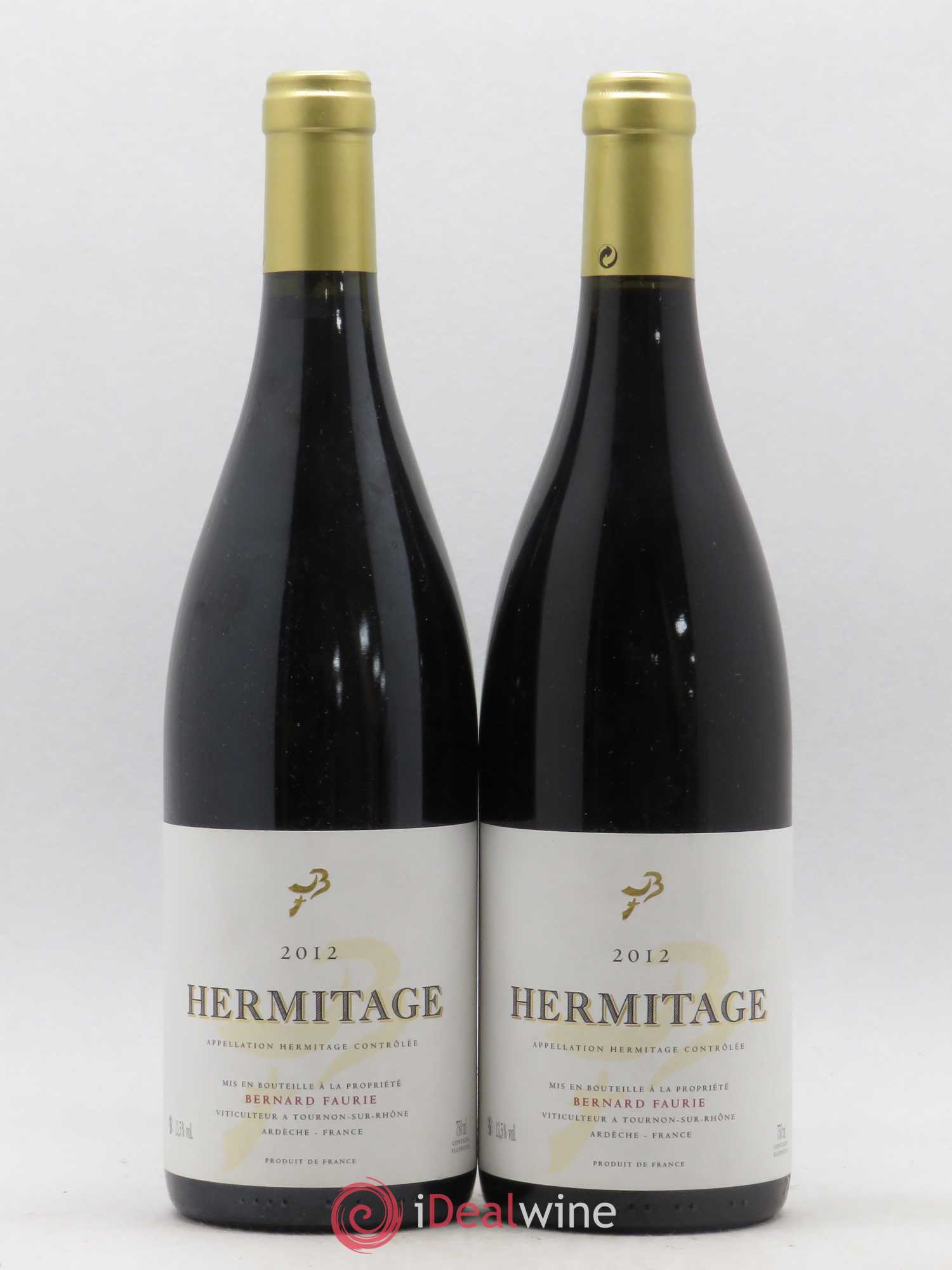 Hermitage Bessards Méal (capsule dorée) Bernard Faurie 2012 - Lot de 2 bouteilles - 0