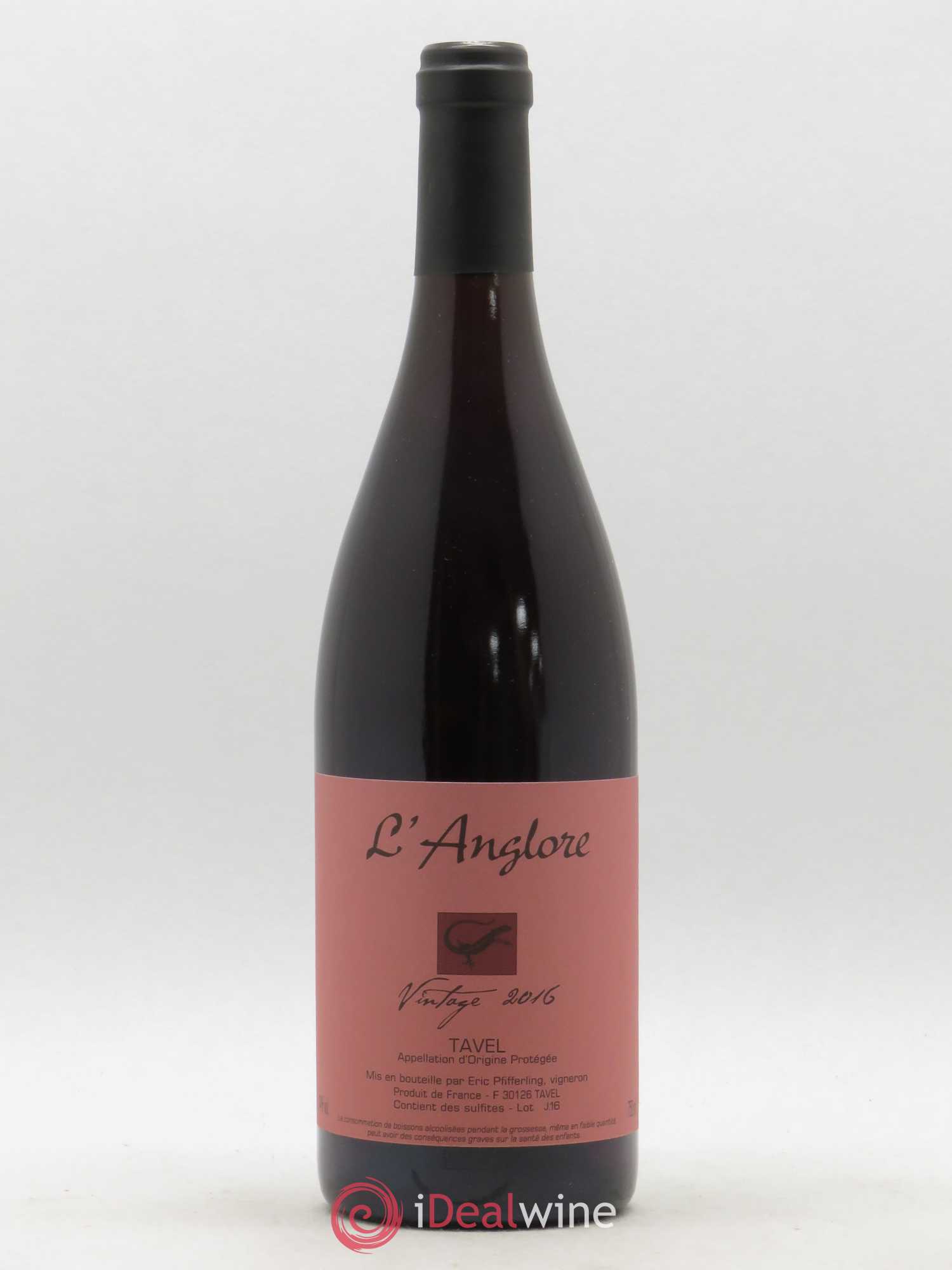 Tavel Vintage L'Anglore 2016 - Lot de 1 bouteille - 0