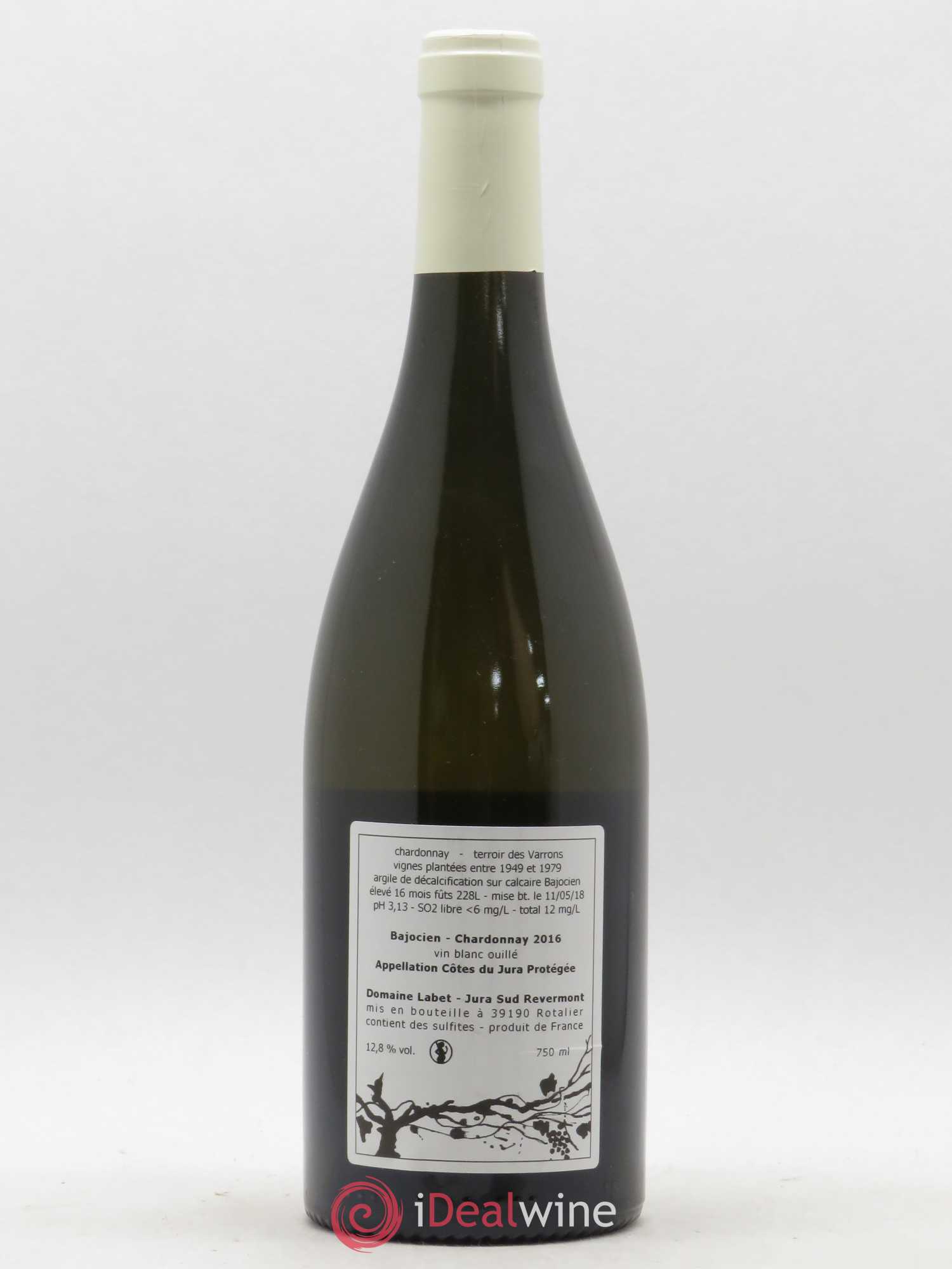 Côtes du Jura Chardonnay Bajocien Romain - Julien - Charline Labet 2016 - Lot de 1 bouteille - 1