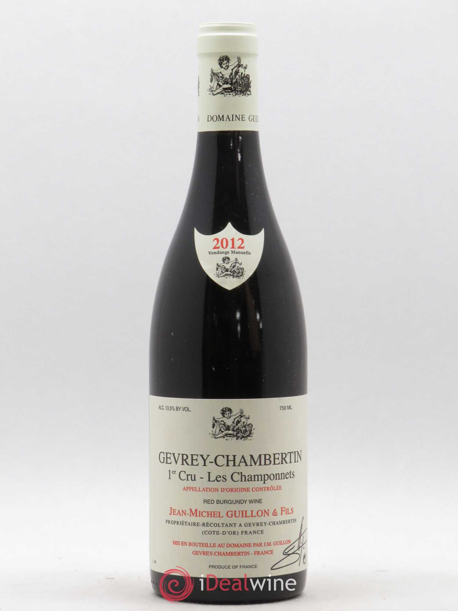 Gevrey-Chambertin 1er Cru Les Champonnets Domaine Guillon 2012 - Posten von 1 Flasche - 0