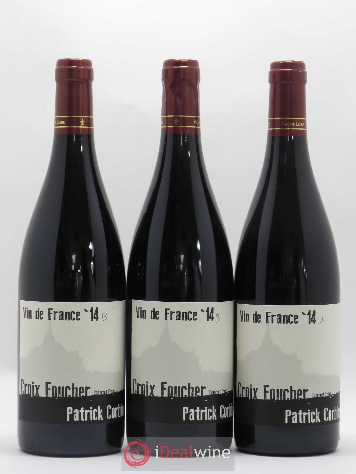 Vin de France Croix Foucher Cuvée B Patrick Corbineau 2014 - Posten von 3 Flaschen - 0