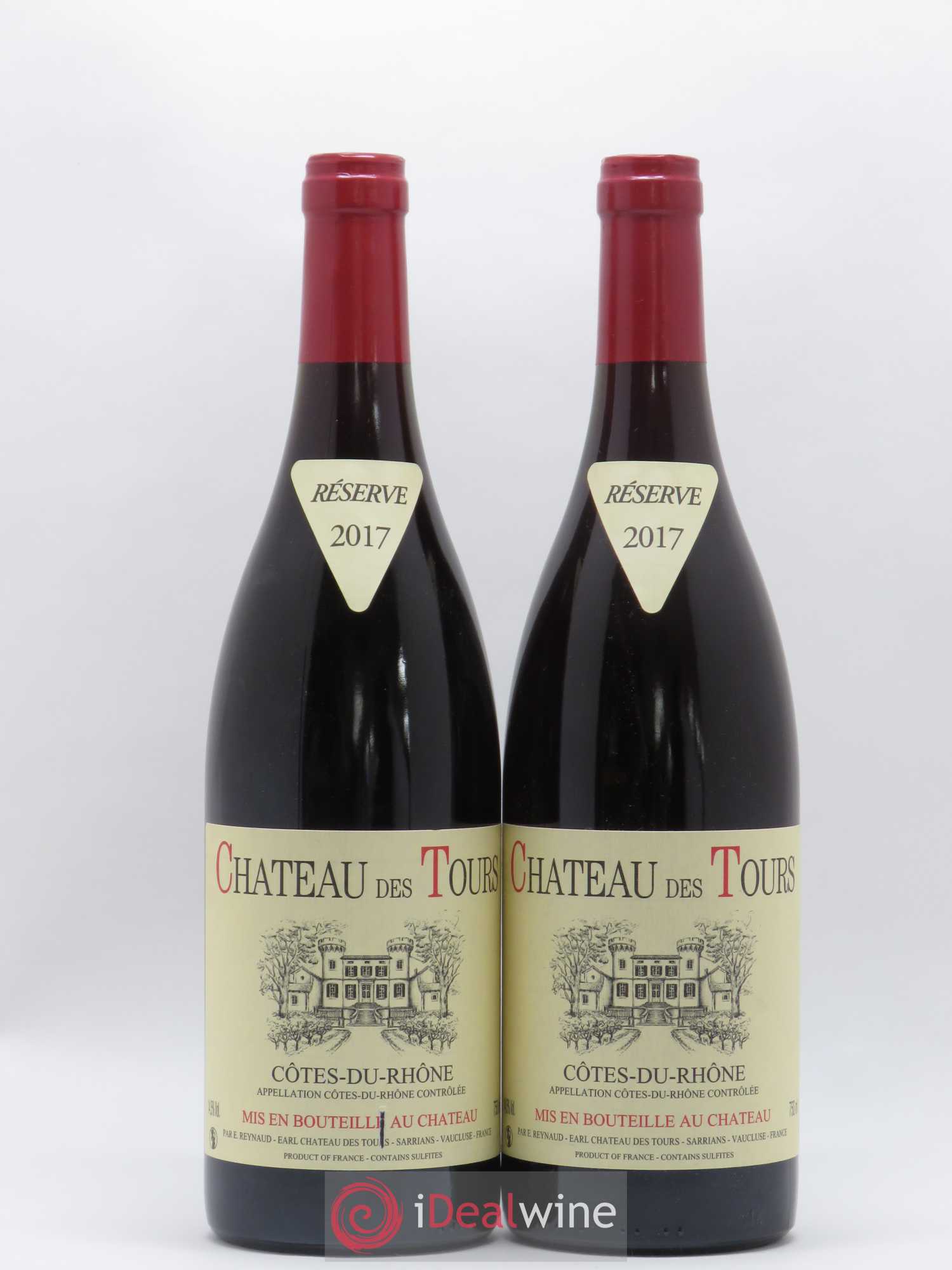 Côtes-du-Rhône Château des Tours Emmanuel Reynaud 2017 - Lot de 2 bouteilles - 0
