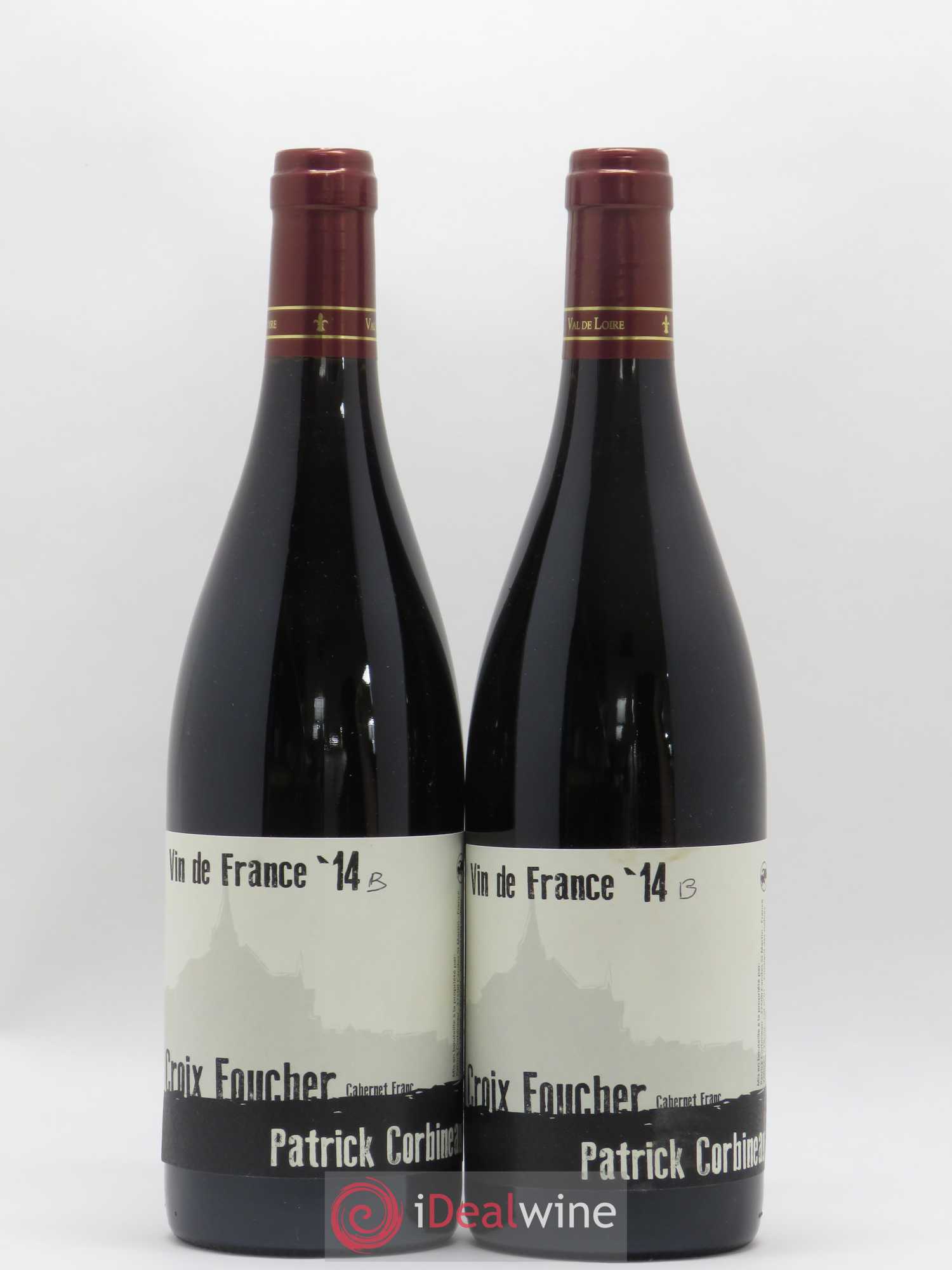 Vin de France Croix Foucher Cuvée B Patrick Corbineau 2014 - Posten von 2 Flaschen - 0