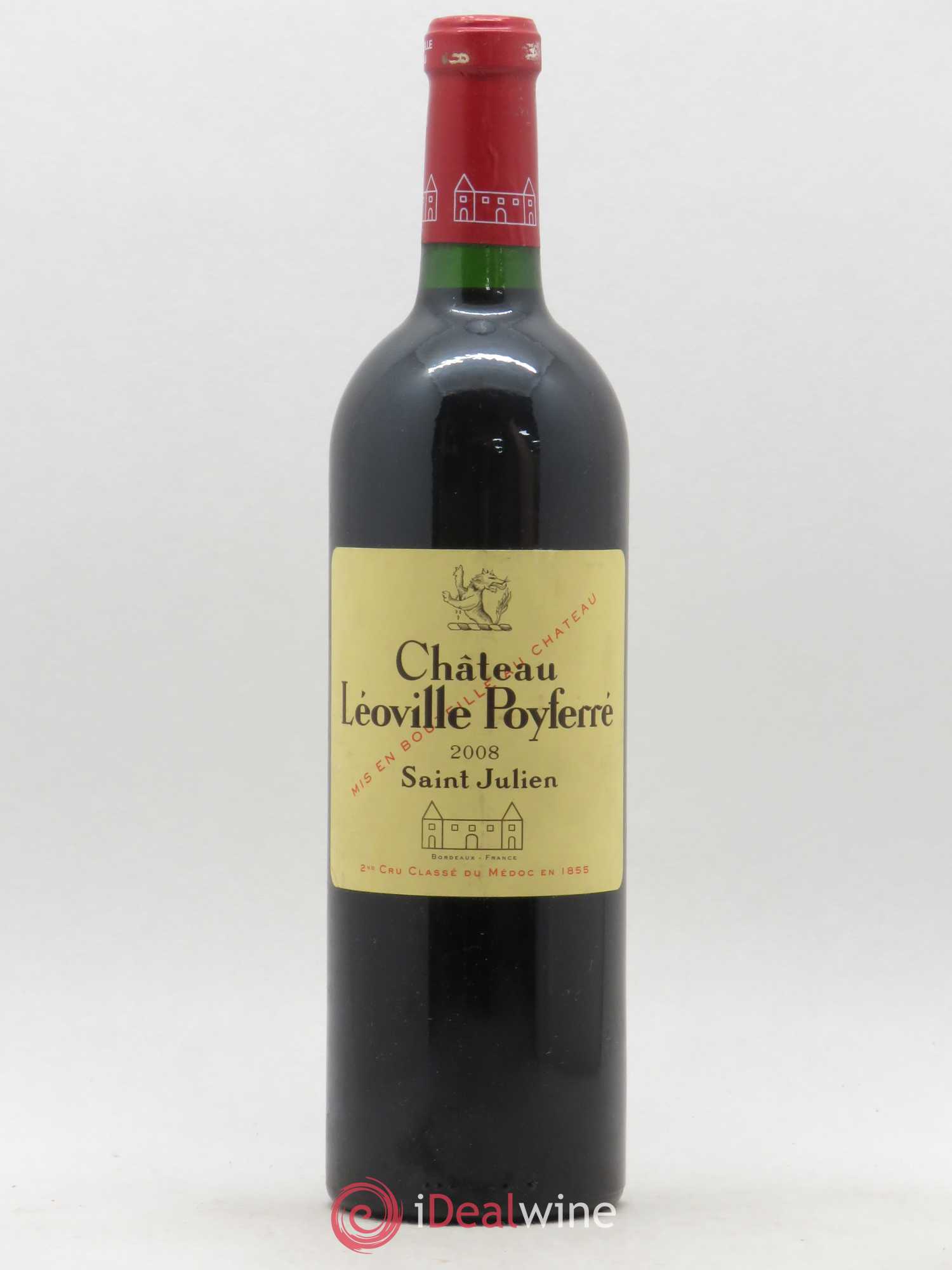 Château Léoville Poyferré 2ème Grand Cru Classé 2008 - Lot de 1 bouteille - 0