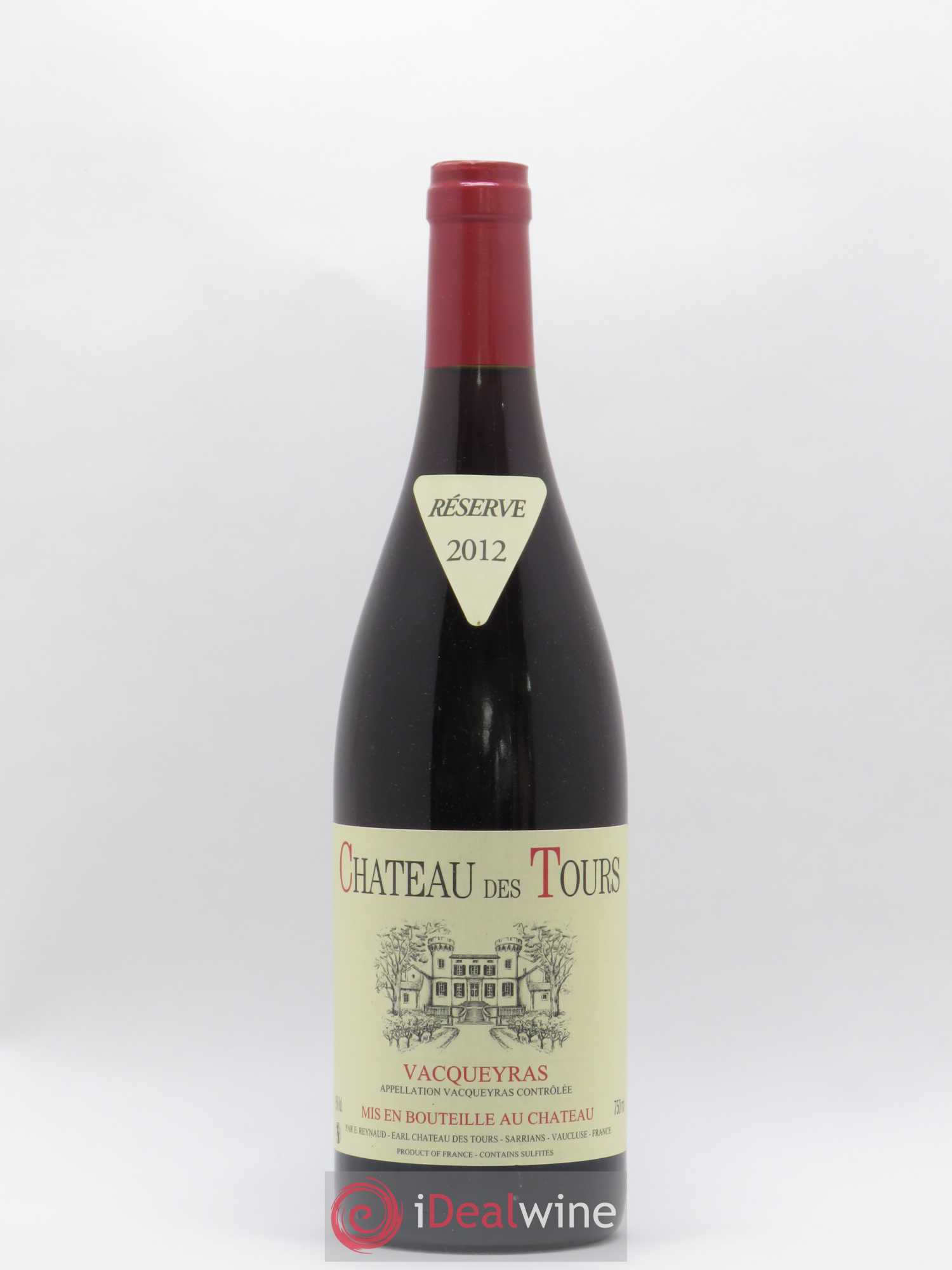 Vacqueyras Château des Tours Emmanuel Reynaud 2012 - Lot de 1 bouteille - 0