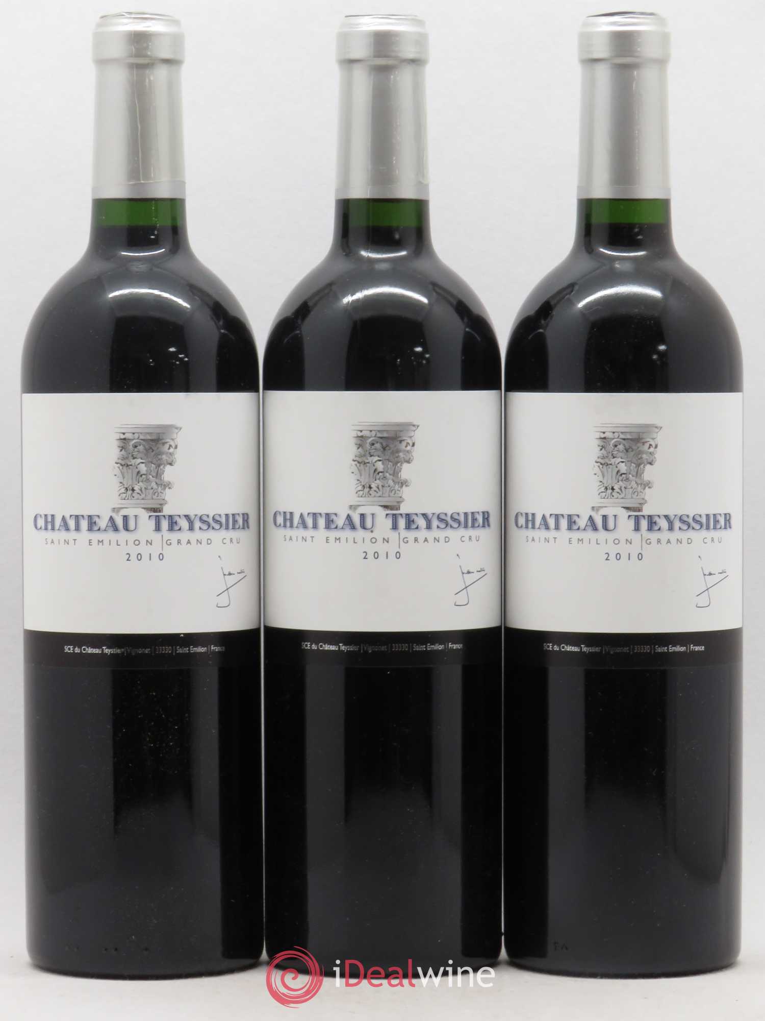 Saint-Émilion Grand Cru Château Teyssier 2010 - Posten von 3 Flaschen - 0