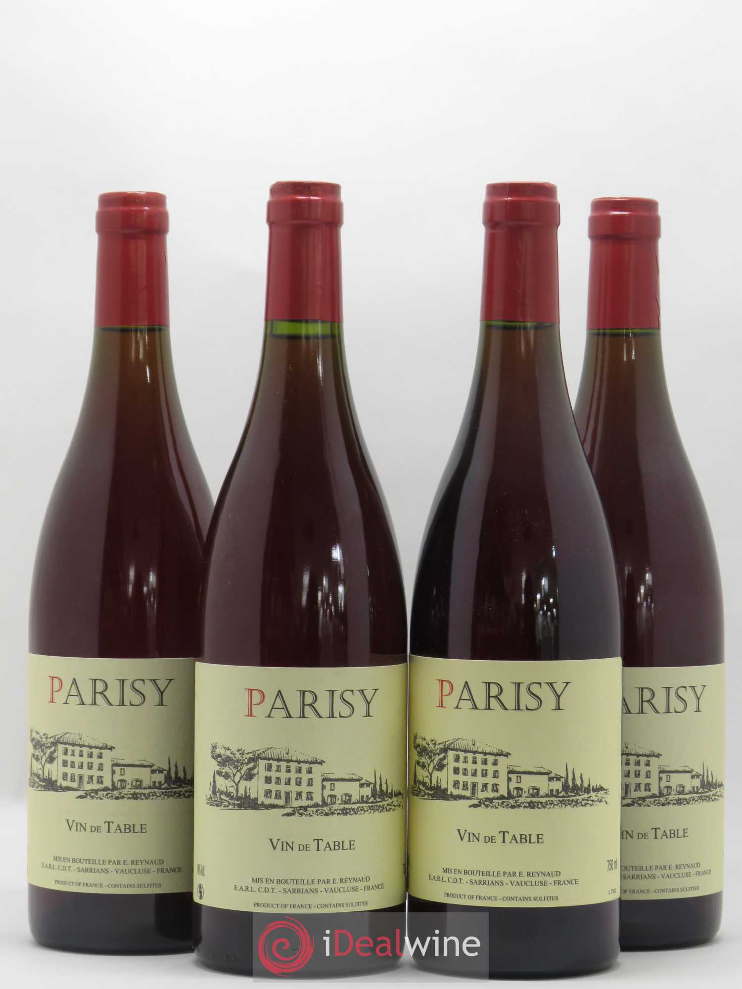 Vin de Table Parisy Emmanuel Reynaud - Lot de 4 bouteilles - 0