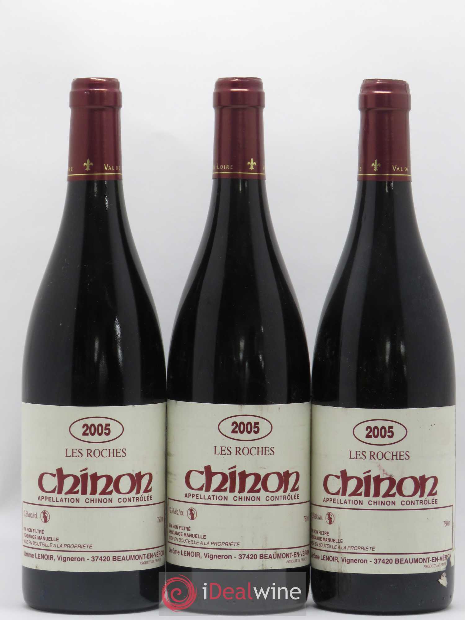 Chinon Les Roches Lenoir (Domaine) 2005 - Lot de 3 bouteilles - 0