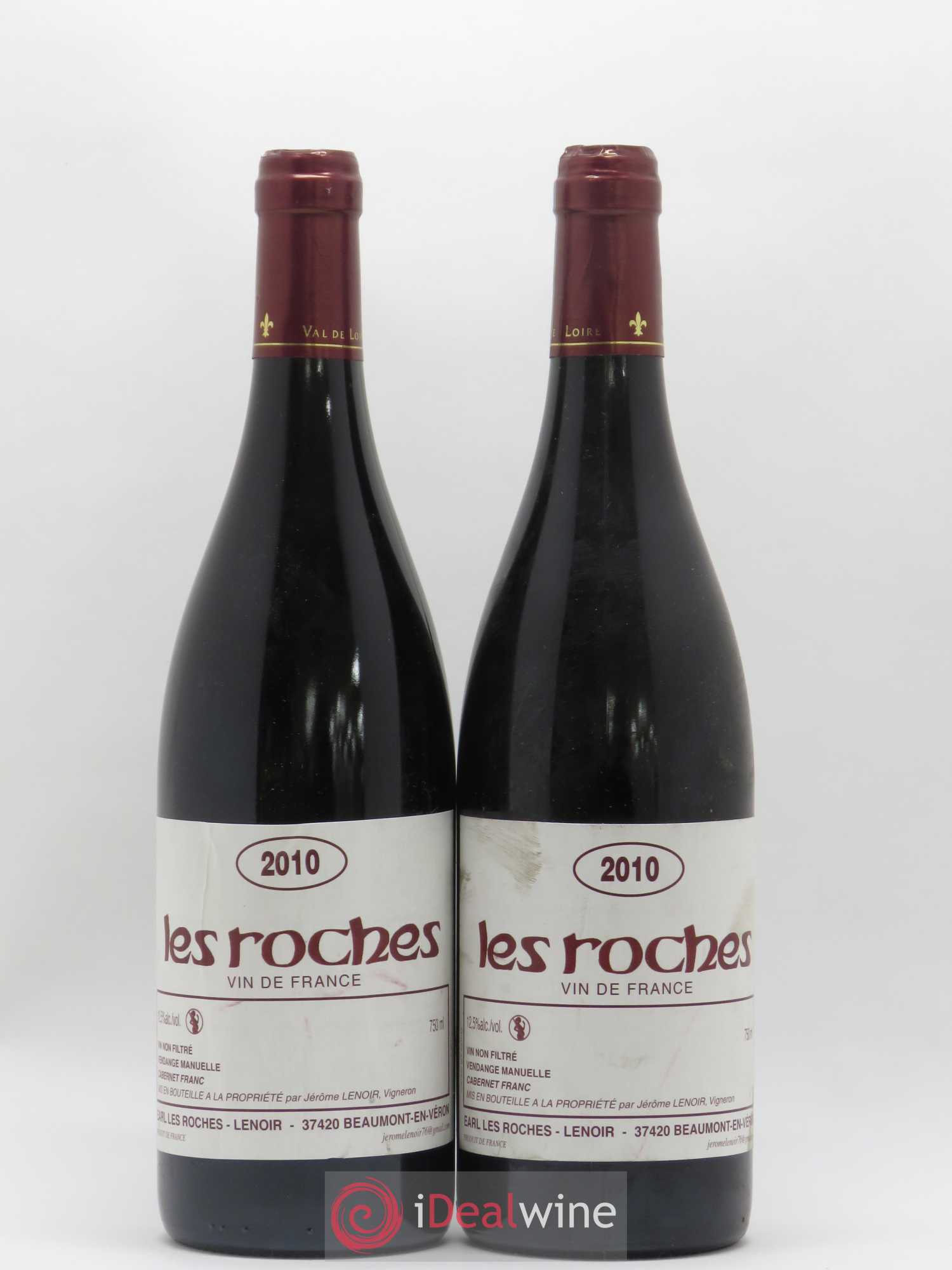 Vin de France Les Roches Lenoir (Domaine) 2010 - Lot de 2 bouteilles - 0