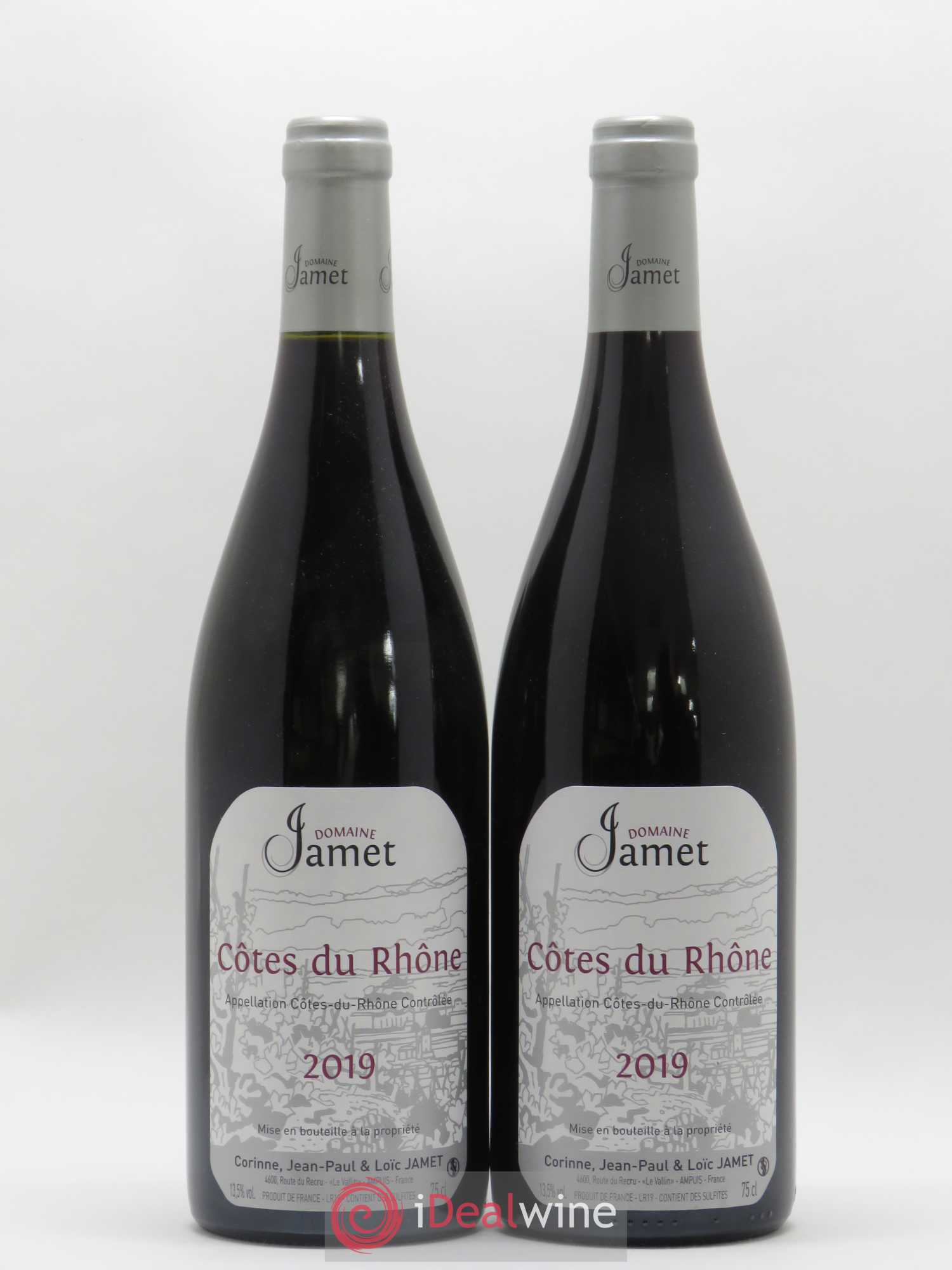 Côtes-du-Rhône Jamet (Domaine) 2019 - Lot de 2 bouteilles - 0