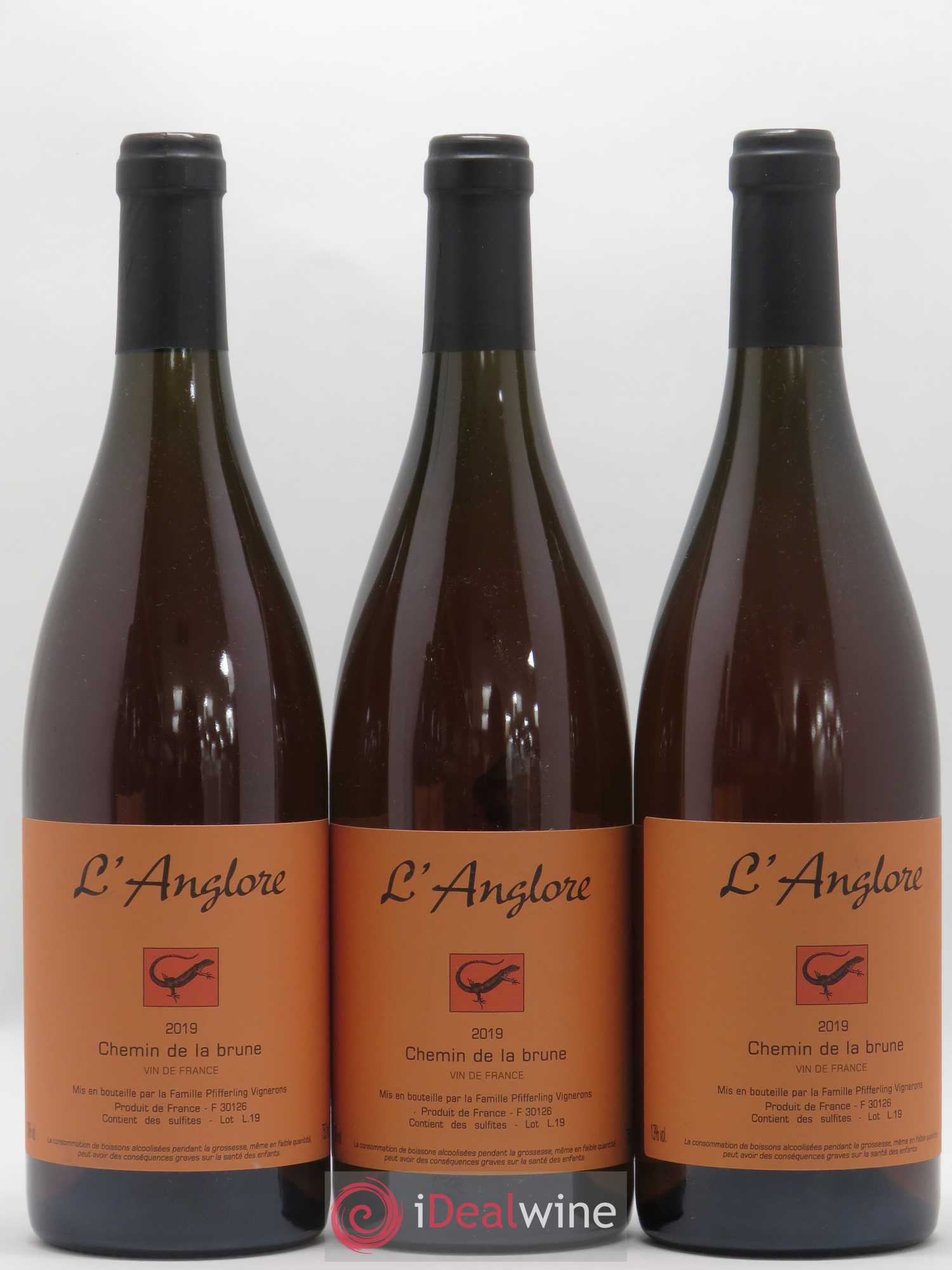 Vin de France Chemin de la brune L'Anglore 2019 - Lot de 6 bouteilles - 1