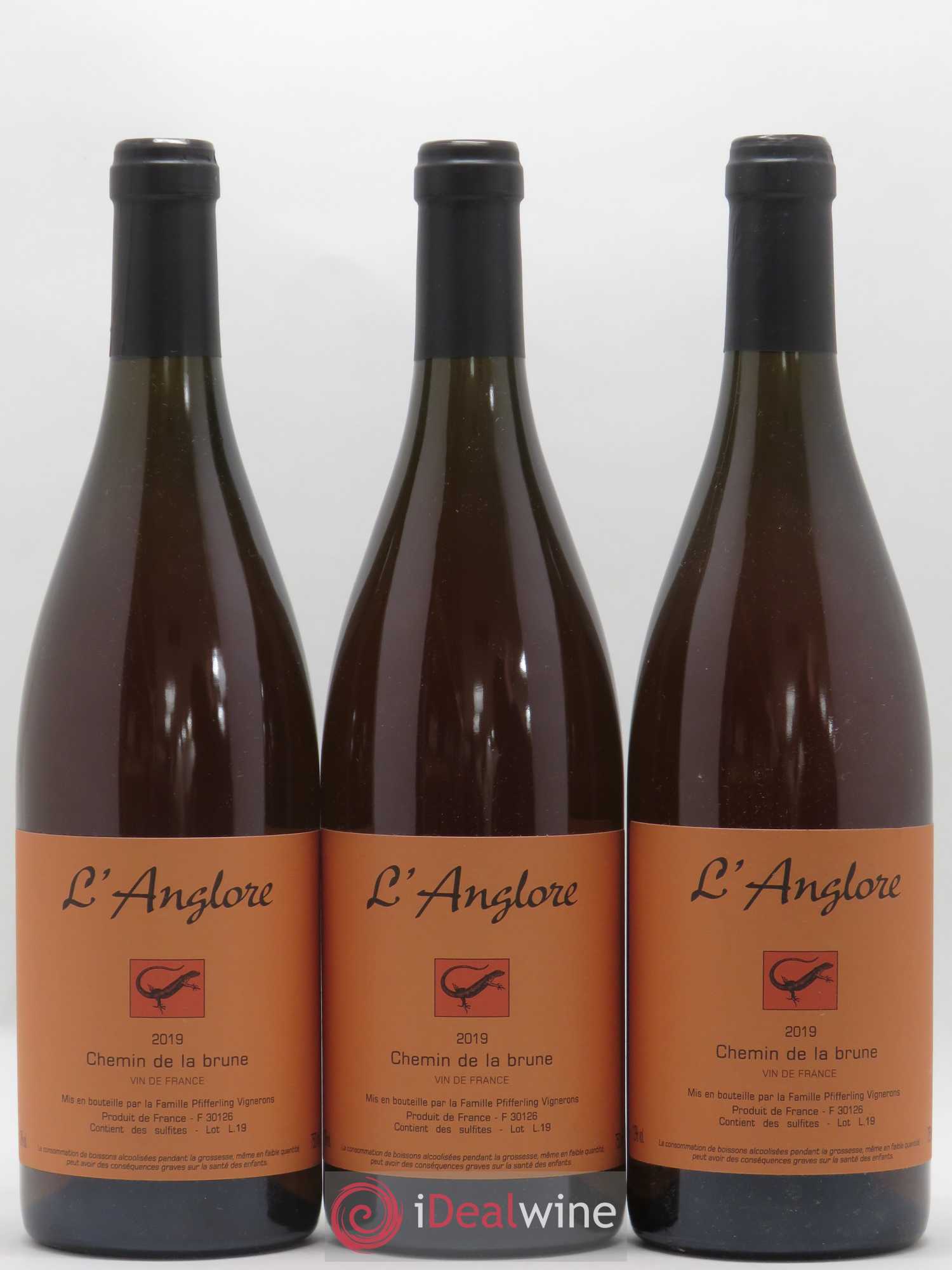 Vin de France Chemin de la brune L'Anglore 2019 - Lot de 6 bouteilles - 2