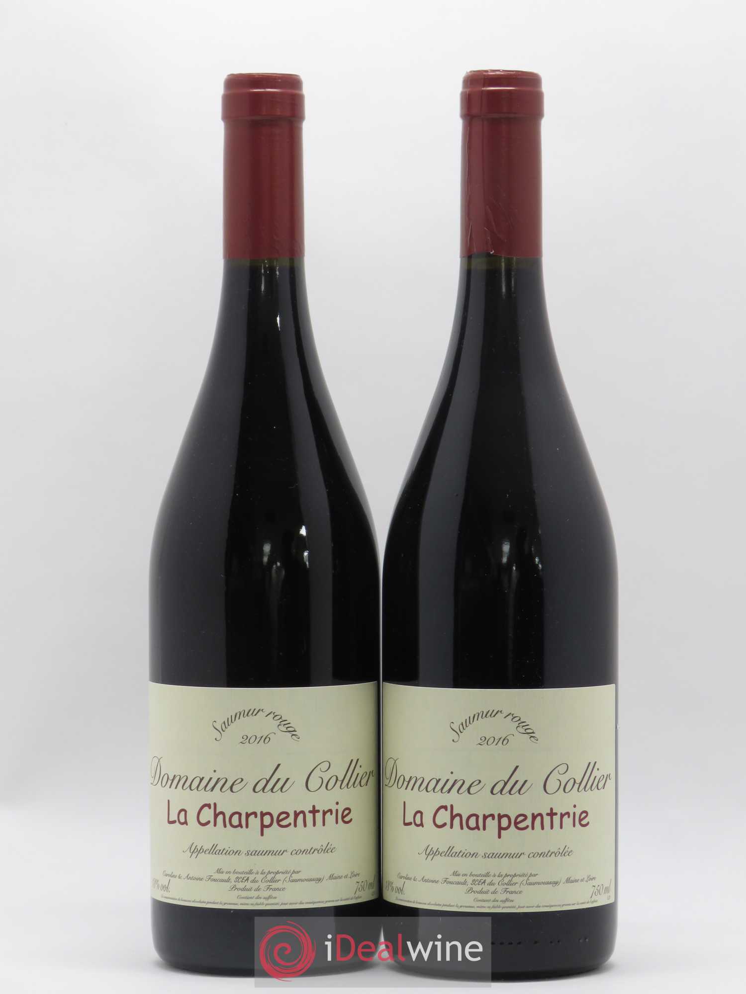 Saumur La Charpentrie Domaine du Collier 2016 - Lot de 2 bouteilles - 0