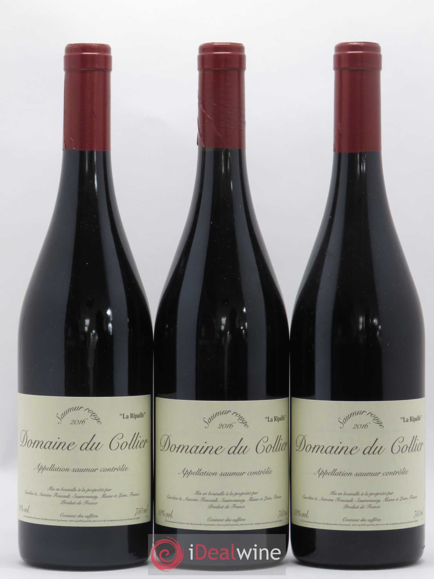 Saumur La Ripaille Domaine du Collier 2016 - Posten von 3 Flaschen - 0