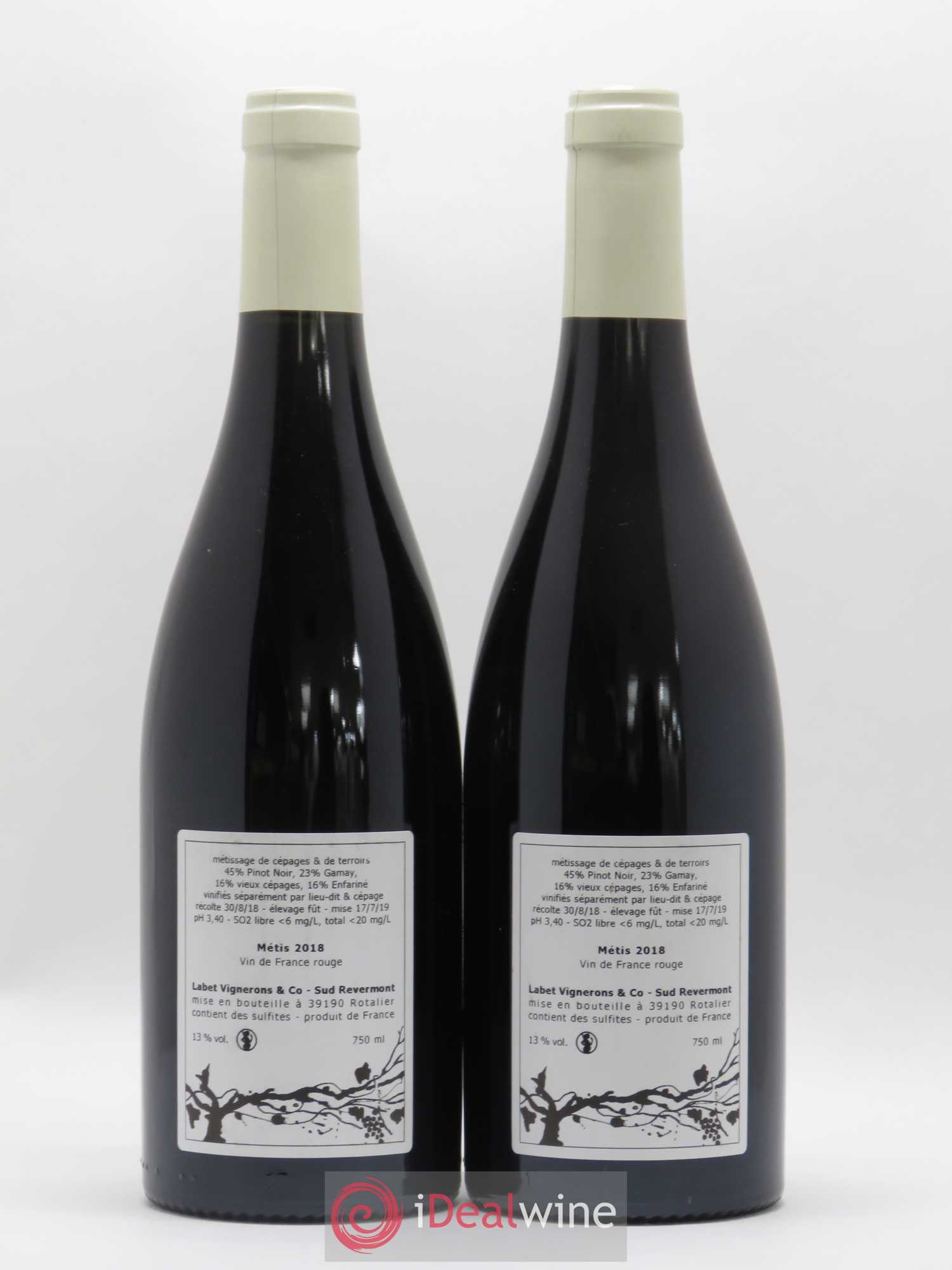 Vin de France Métis Romain - Julien  - Charline Labet 2018 - Lotto di 2 bottiglie - 1