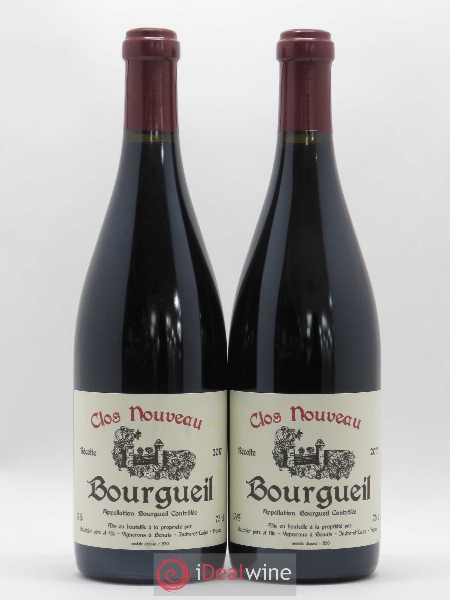 Bourgueil Clos Nouveau Domaine du Bel Air 2017 - Lot de 2 bouteilles - 0