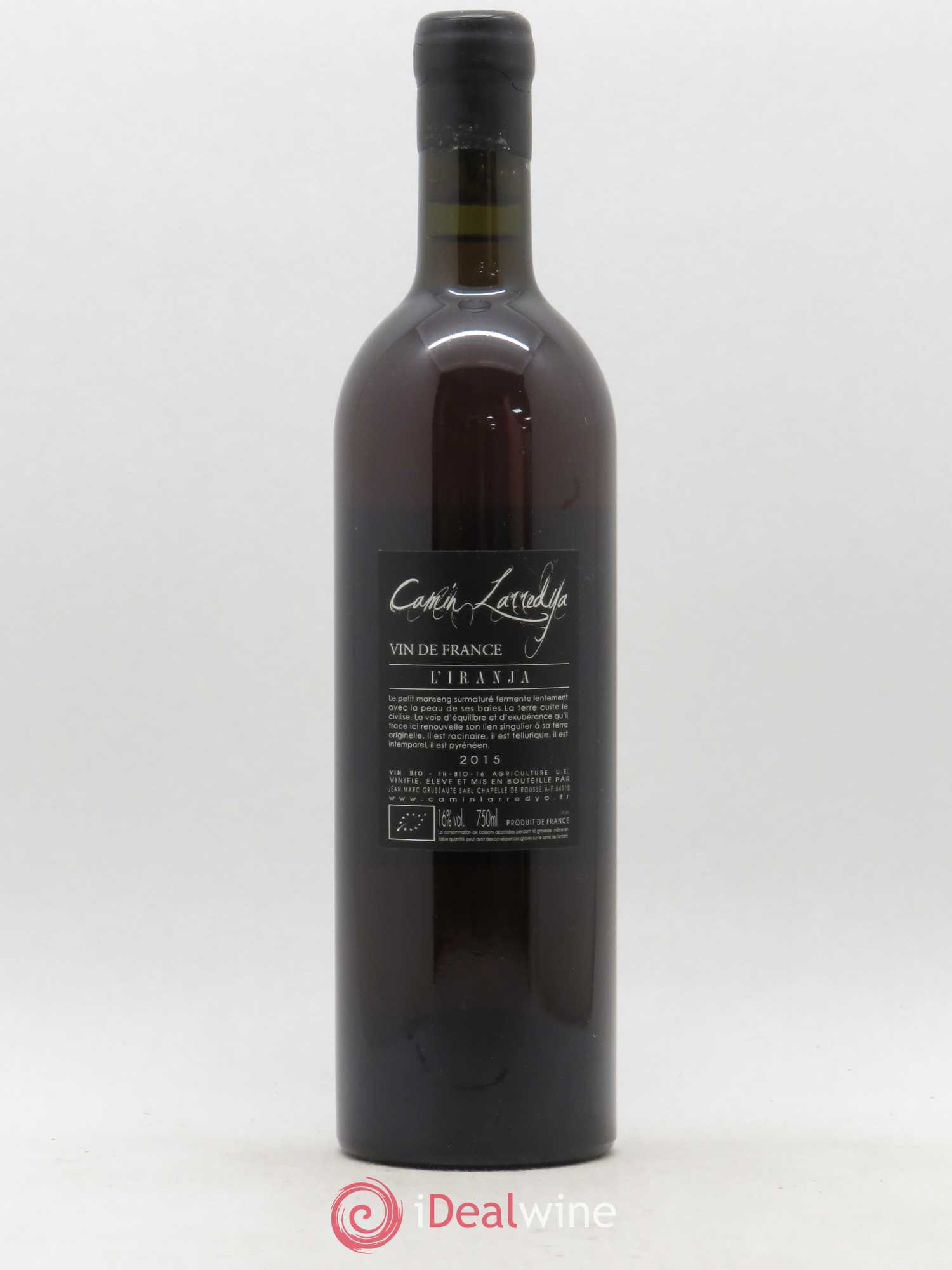 Vin de France Iranja Camin Larredya 2015 - Lotto di 1 bottiglia - 1