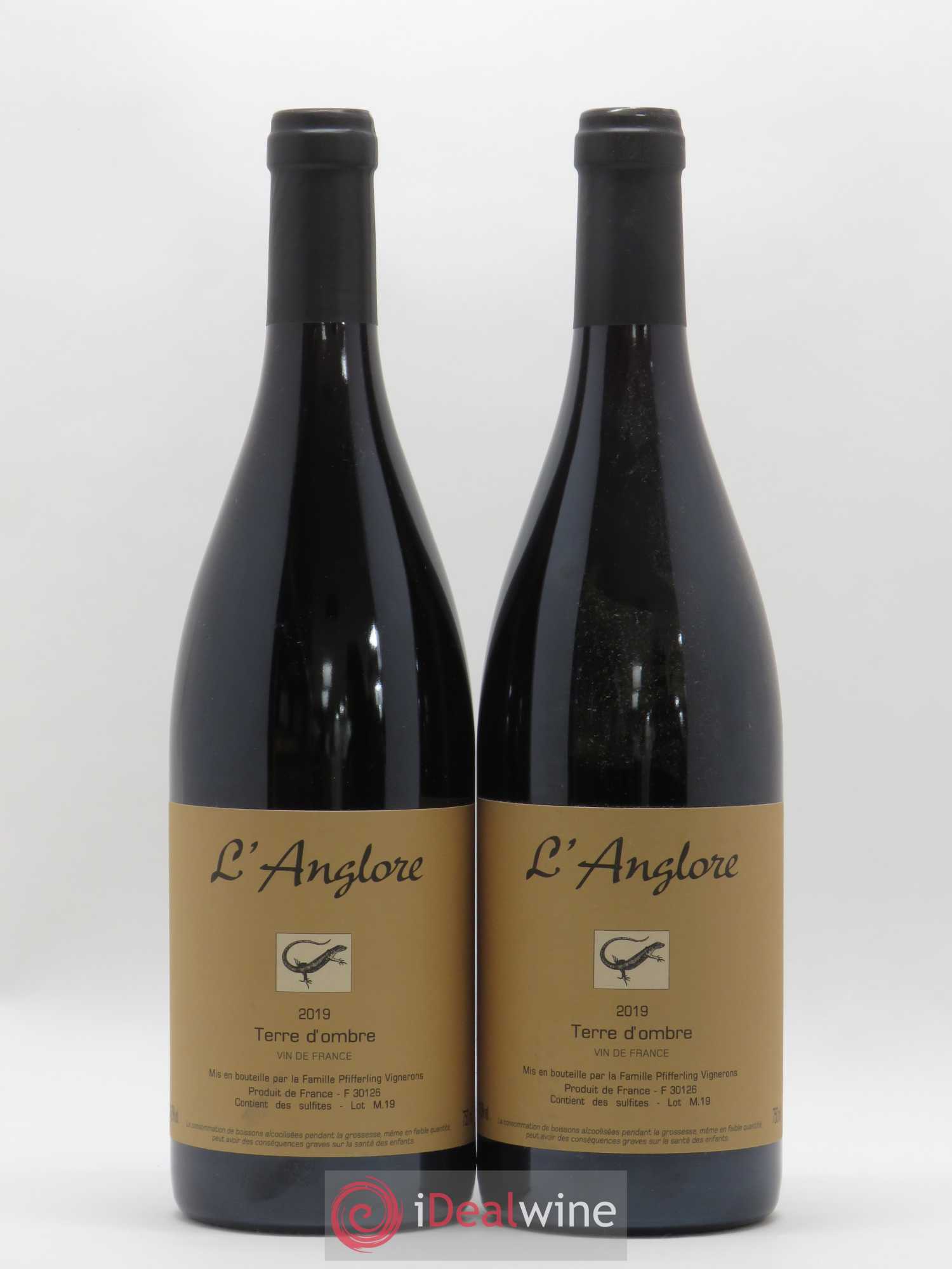Vin de France Terre d'Ombre L'Anglore 2019 - Lot de 2 bouteilles - 0