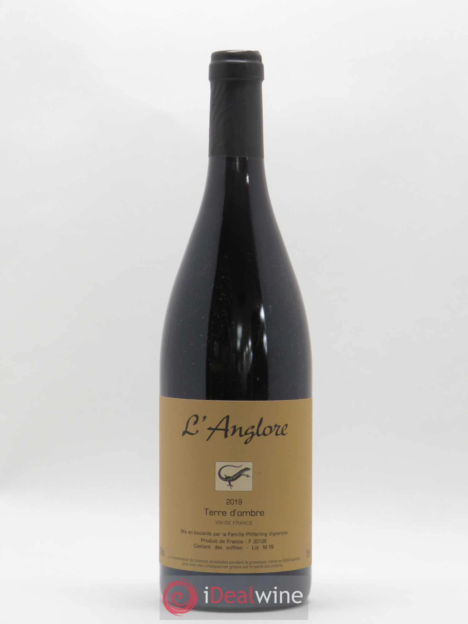 Vin de France Terre d'Ombre L'Anglore 2019 - Lot de 1 bouteille - 0