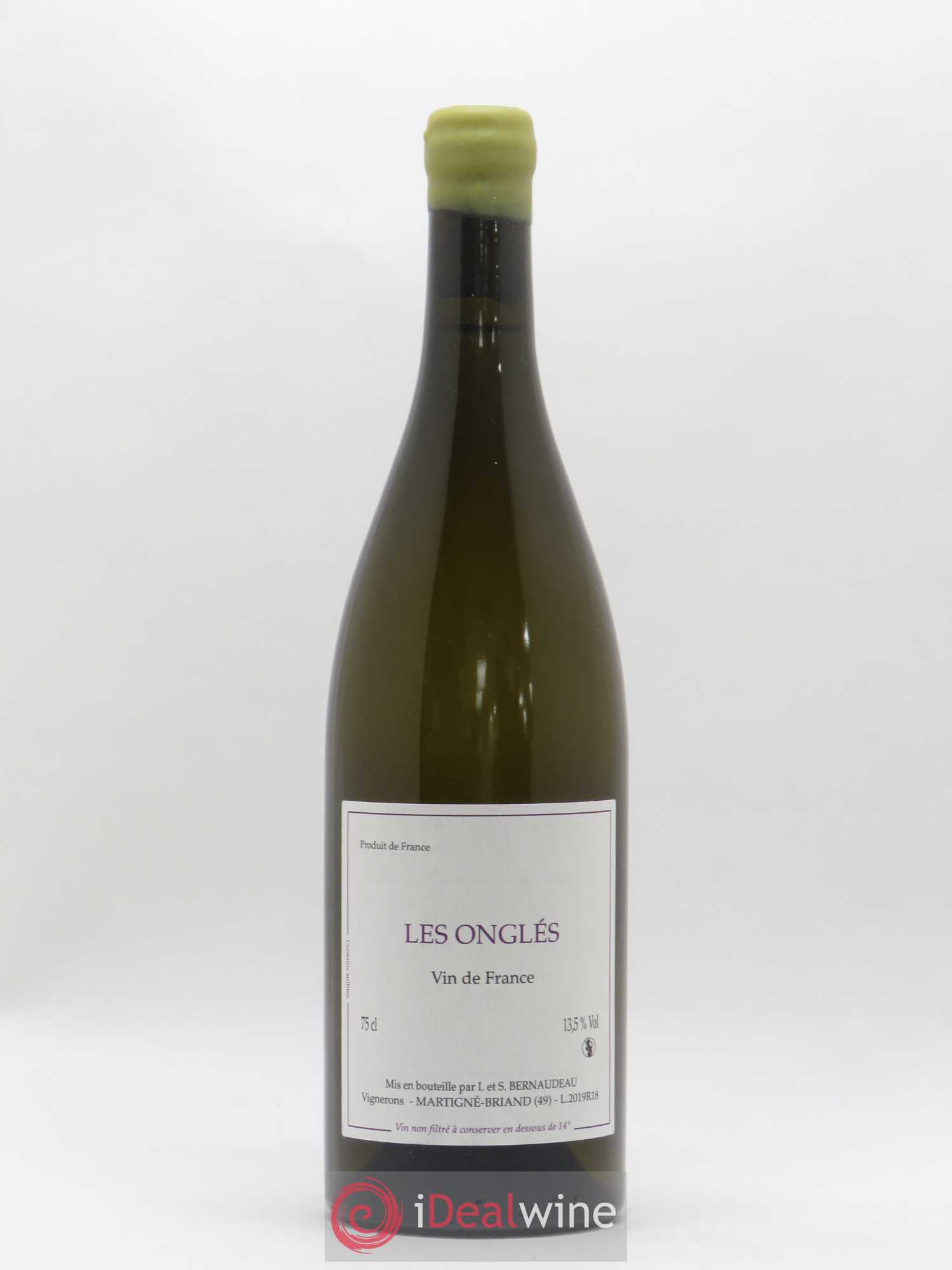Vin de France Les Onglés Stéphane Bernaudeau 2019 - Lot de 1 bouteille - 0