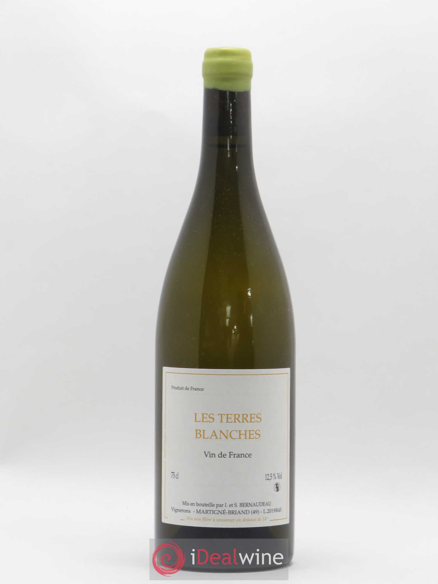 Vin de France Les Terres Blanches Stéphane Bernaudeau 2019 - Lot de 1 bouteille - 0