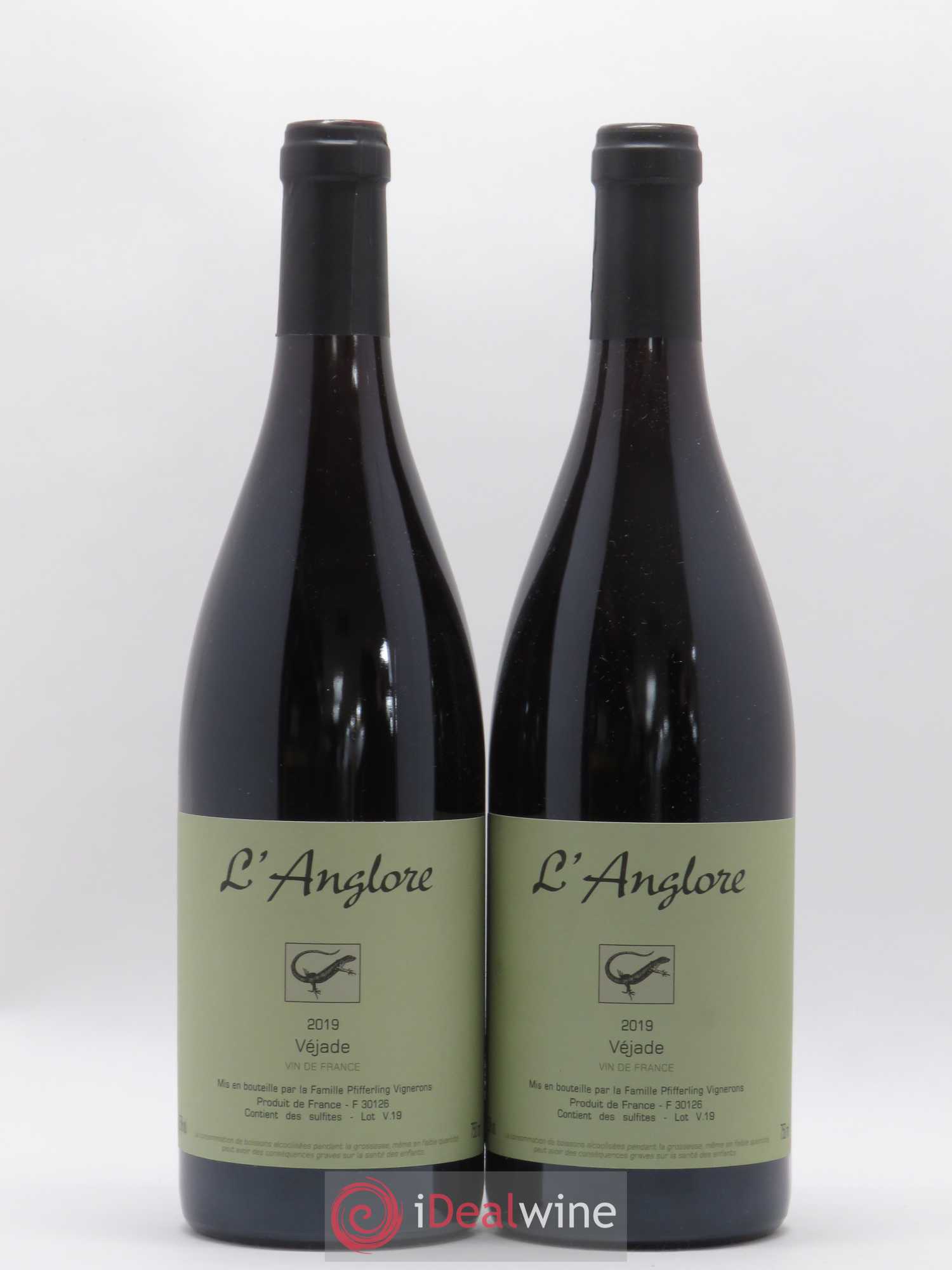 Vin de France Véjade L'Anglore 2019 - Lot de 2 bouteilles - 0